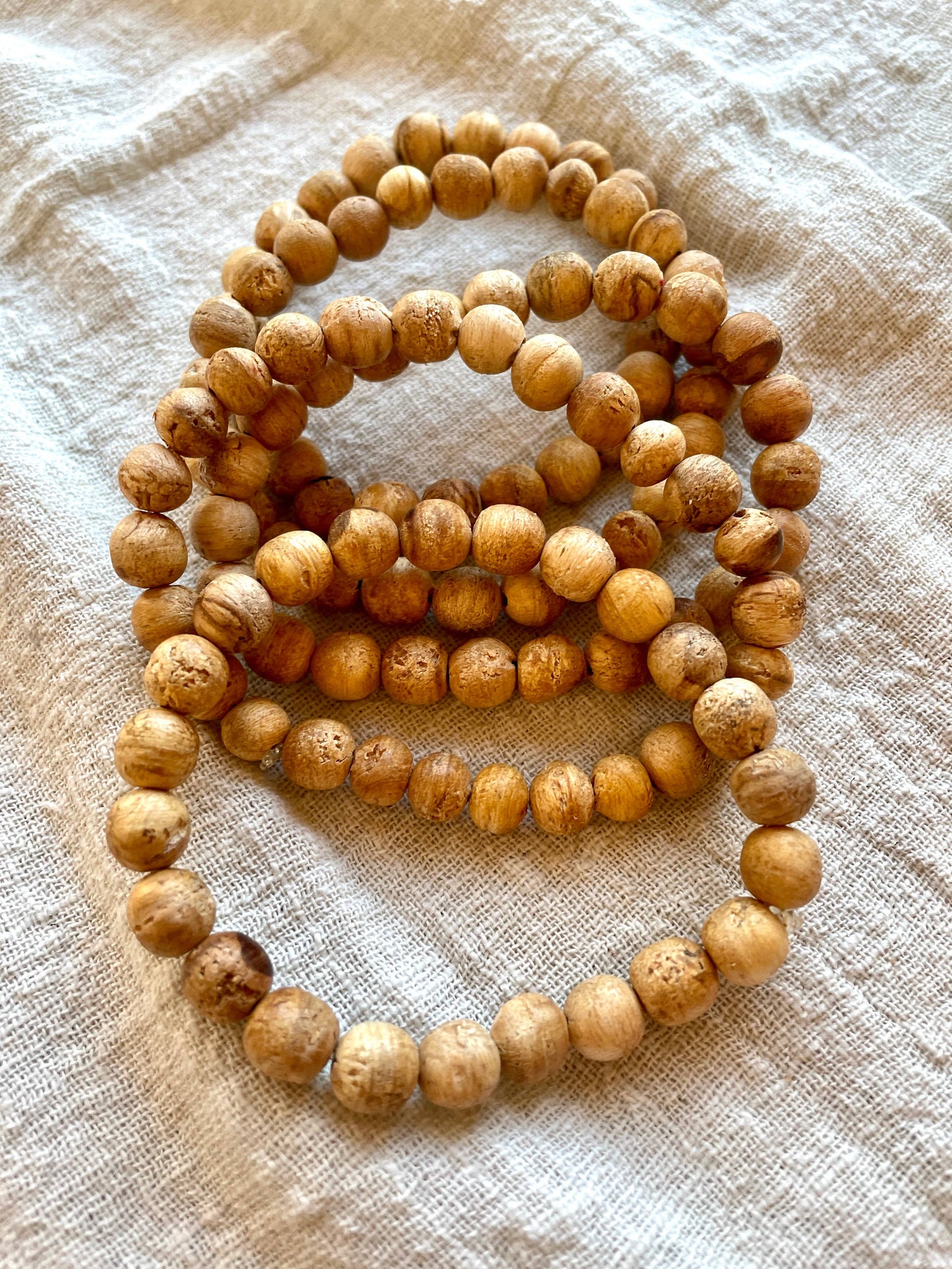 palo santo bead protection positivity fair trade sustainable bracelet