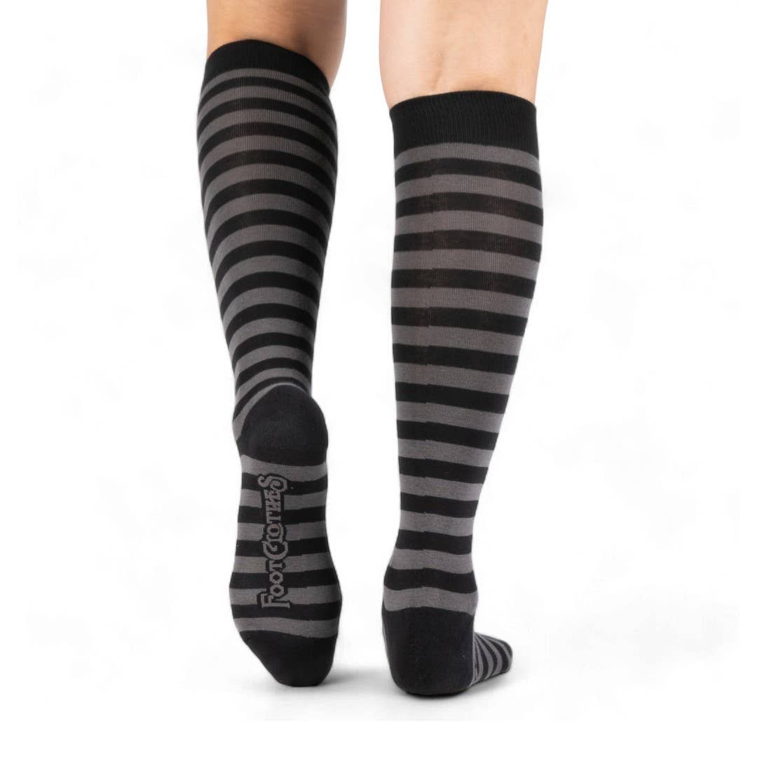 striped knee socks