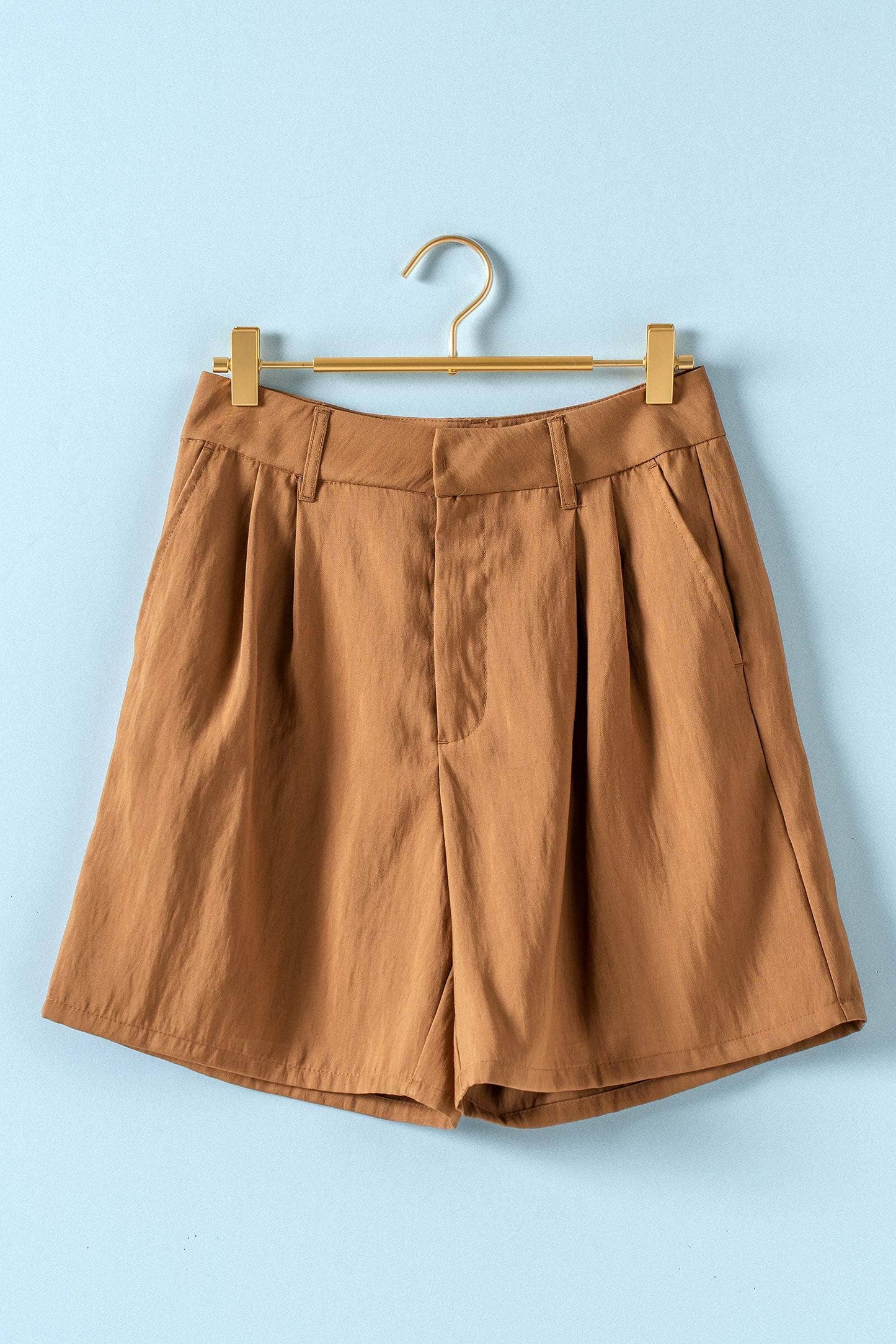 pleated shorts