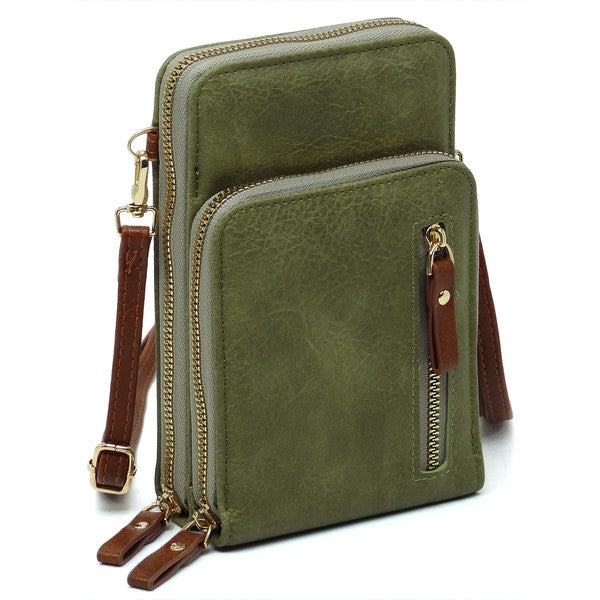 contrast cell phone crossbody wallet the revival online boutique