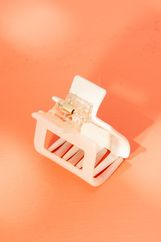dual tone color small hair claw clip us online boutique tik tok trends peach white
