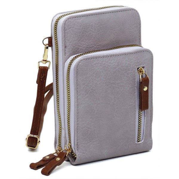 contrast cell phone crossbody wallet the revival online boutique