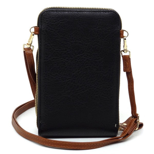 contrast cell phone crossbody wallet the revival online boutique