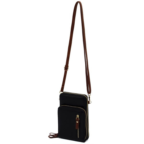 contrast cell phone crossbody wallet the revival online boutique