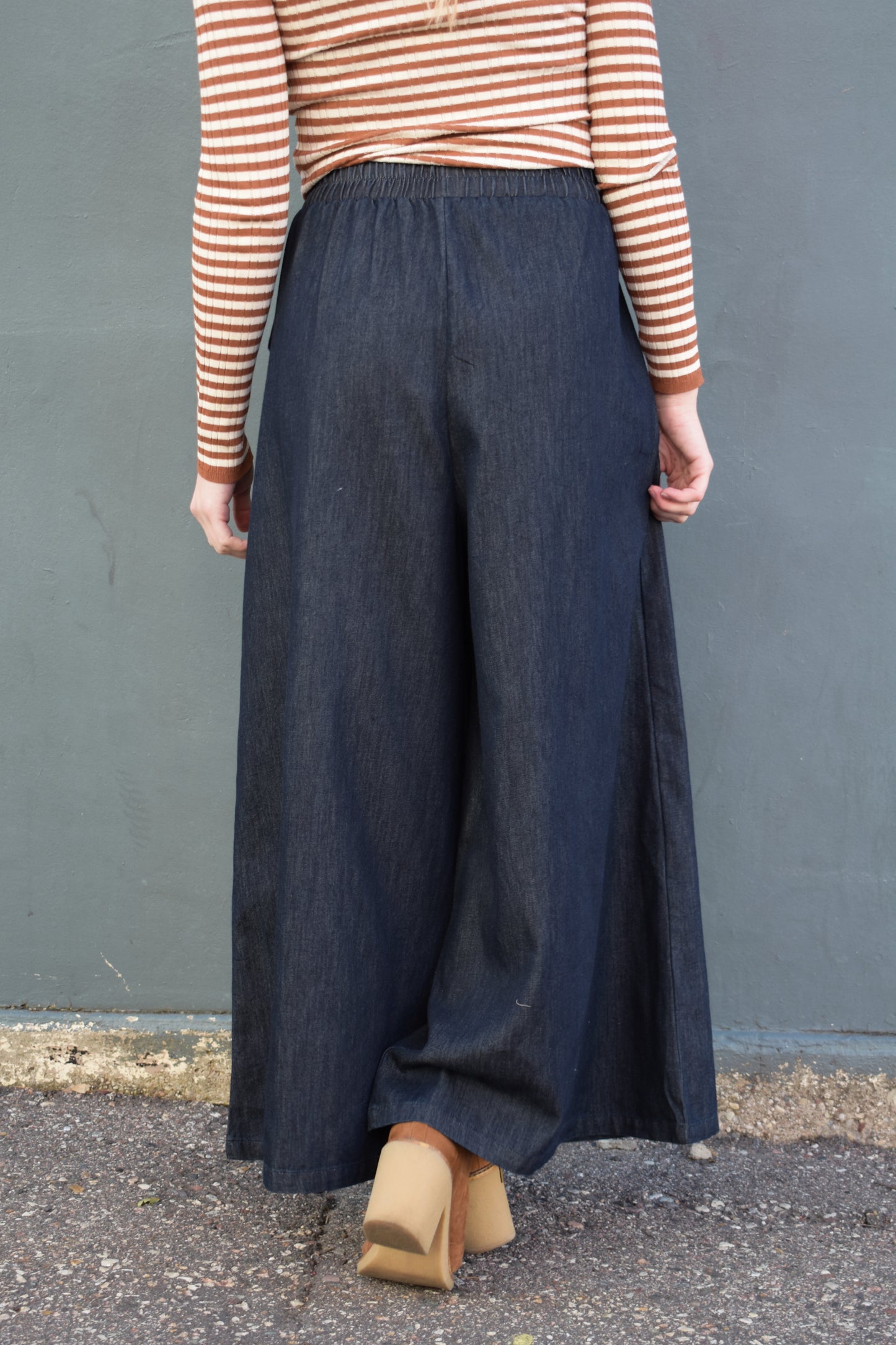 ultra wide denim pants