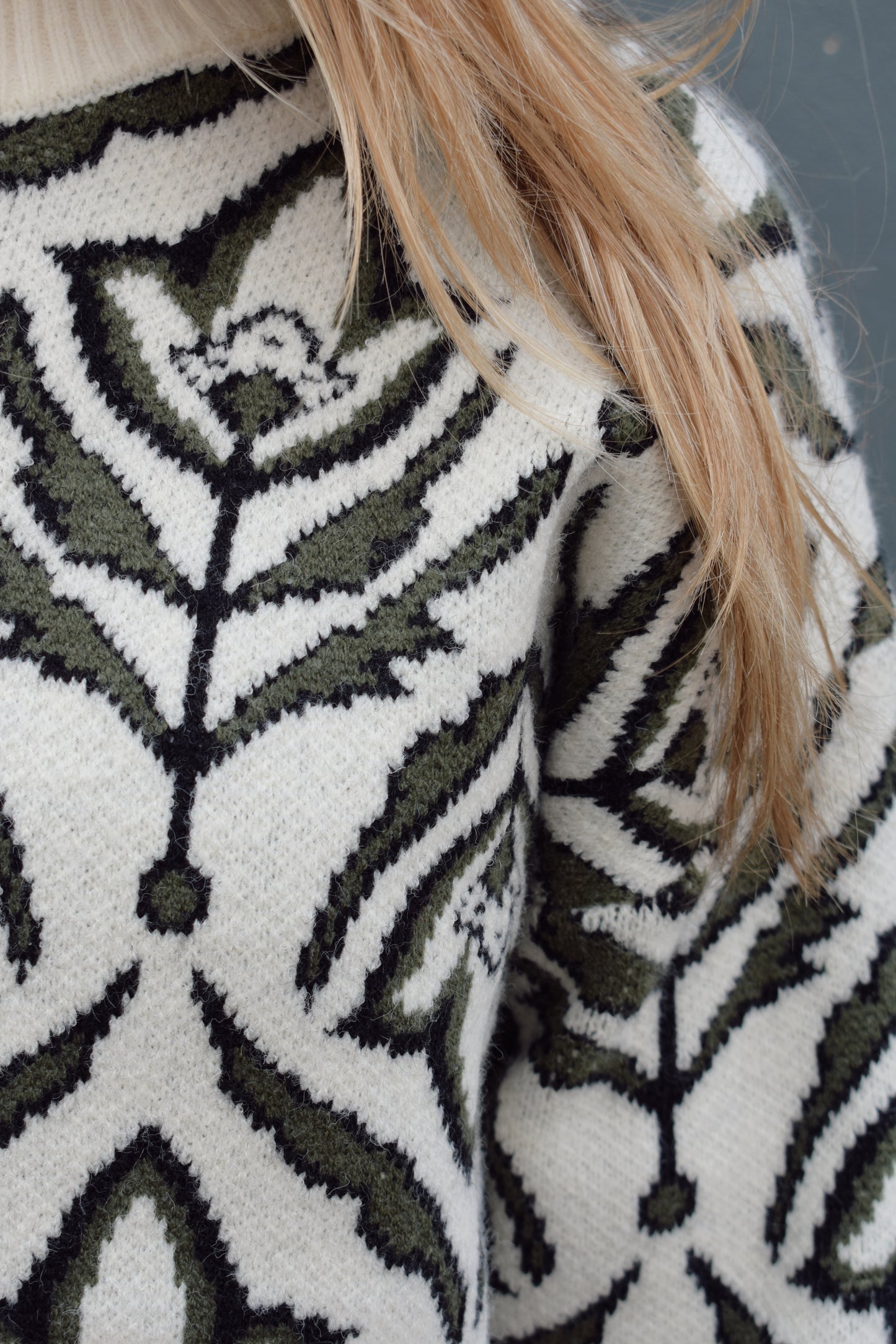 folk floral sweater