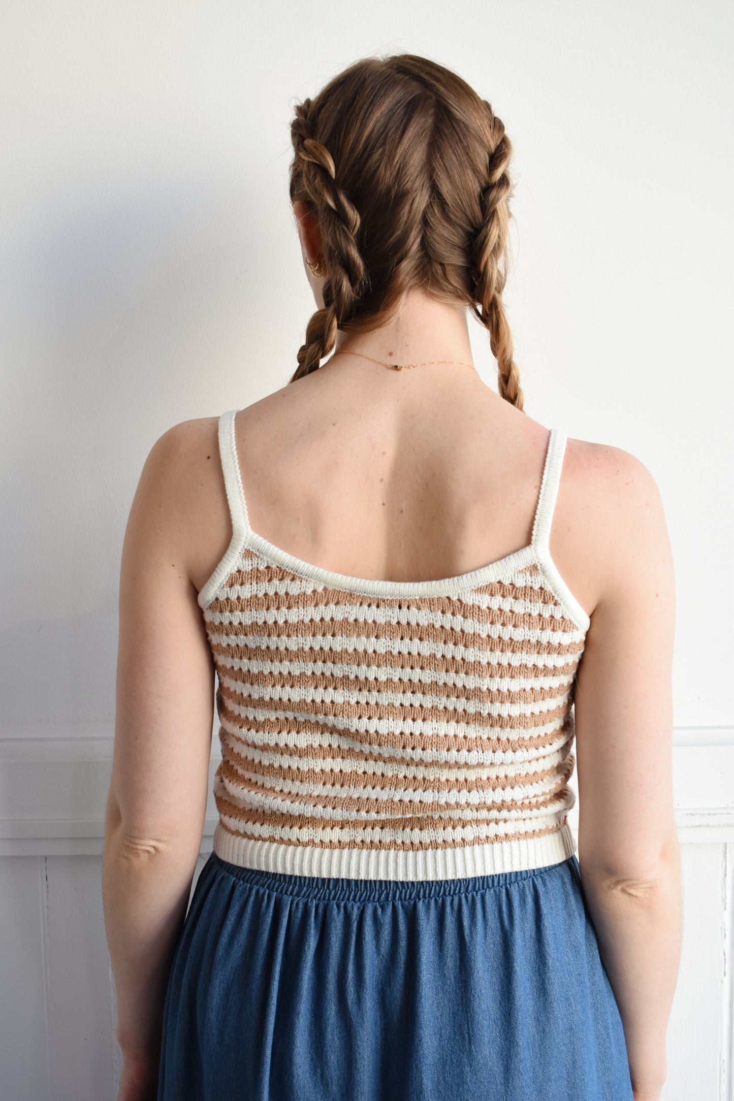 crochet striped tank