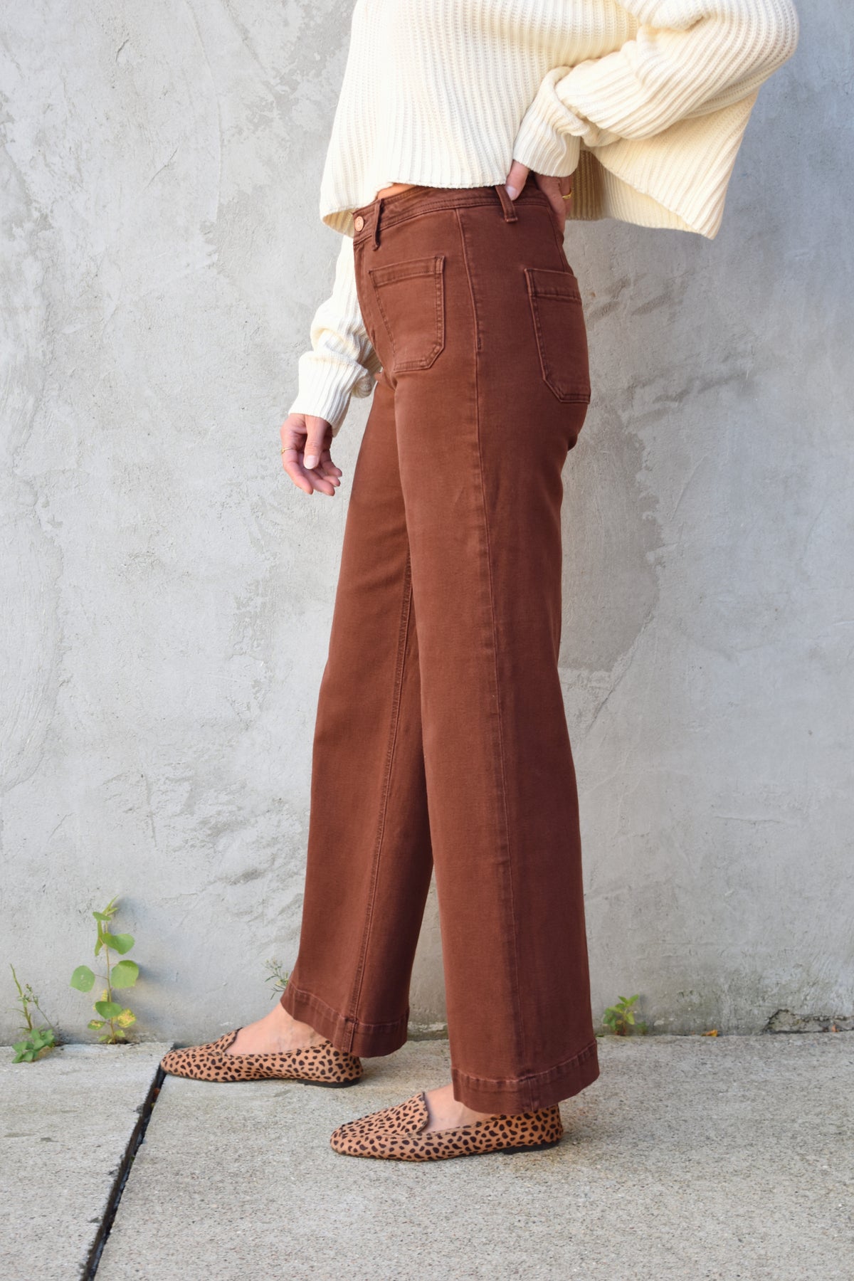 fondant patch pocket jeans