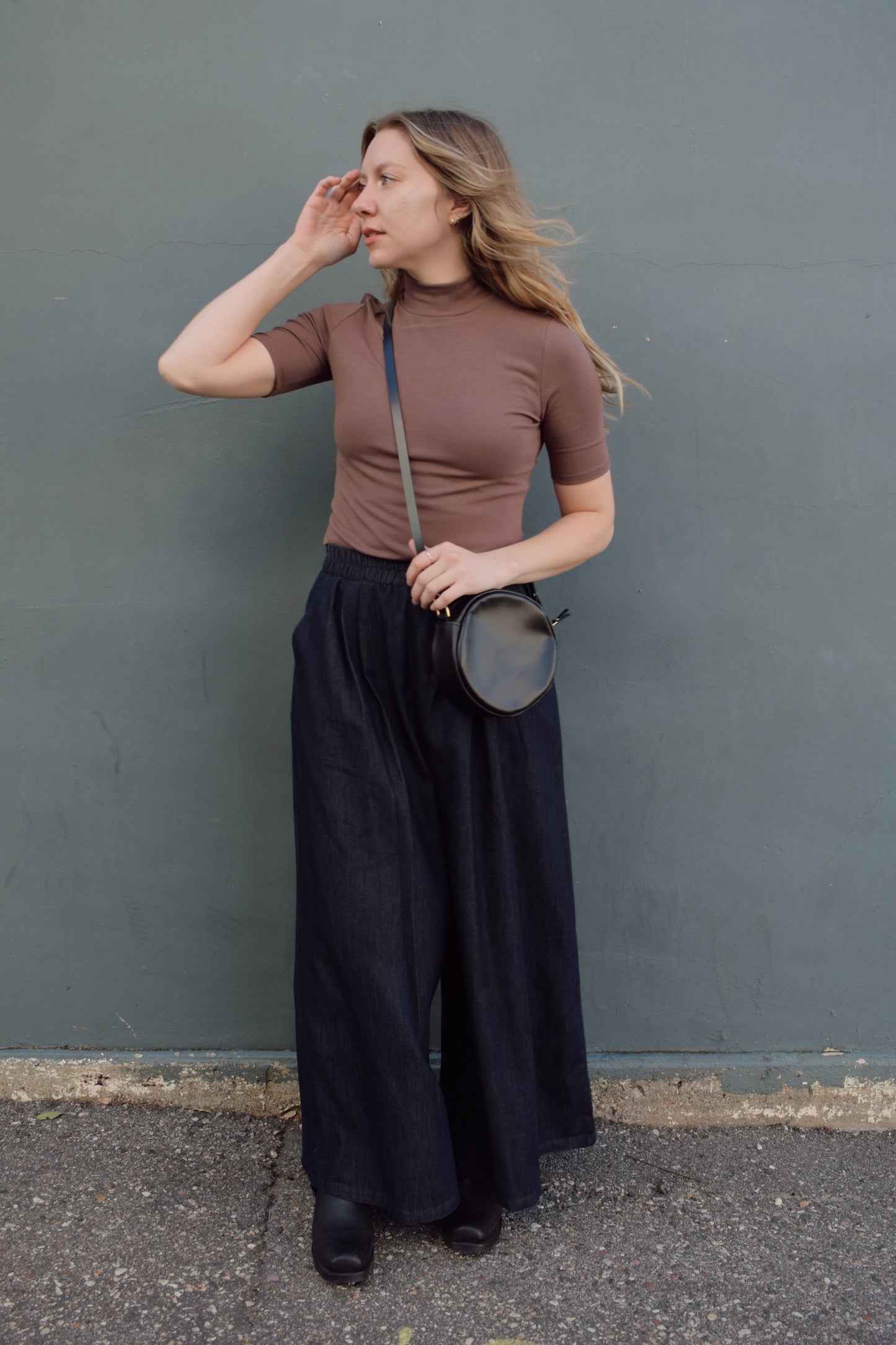 ultra wide denim pants