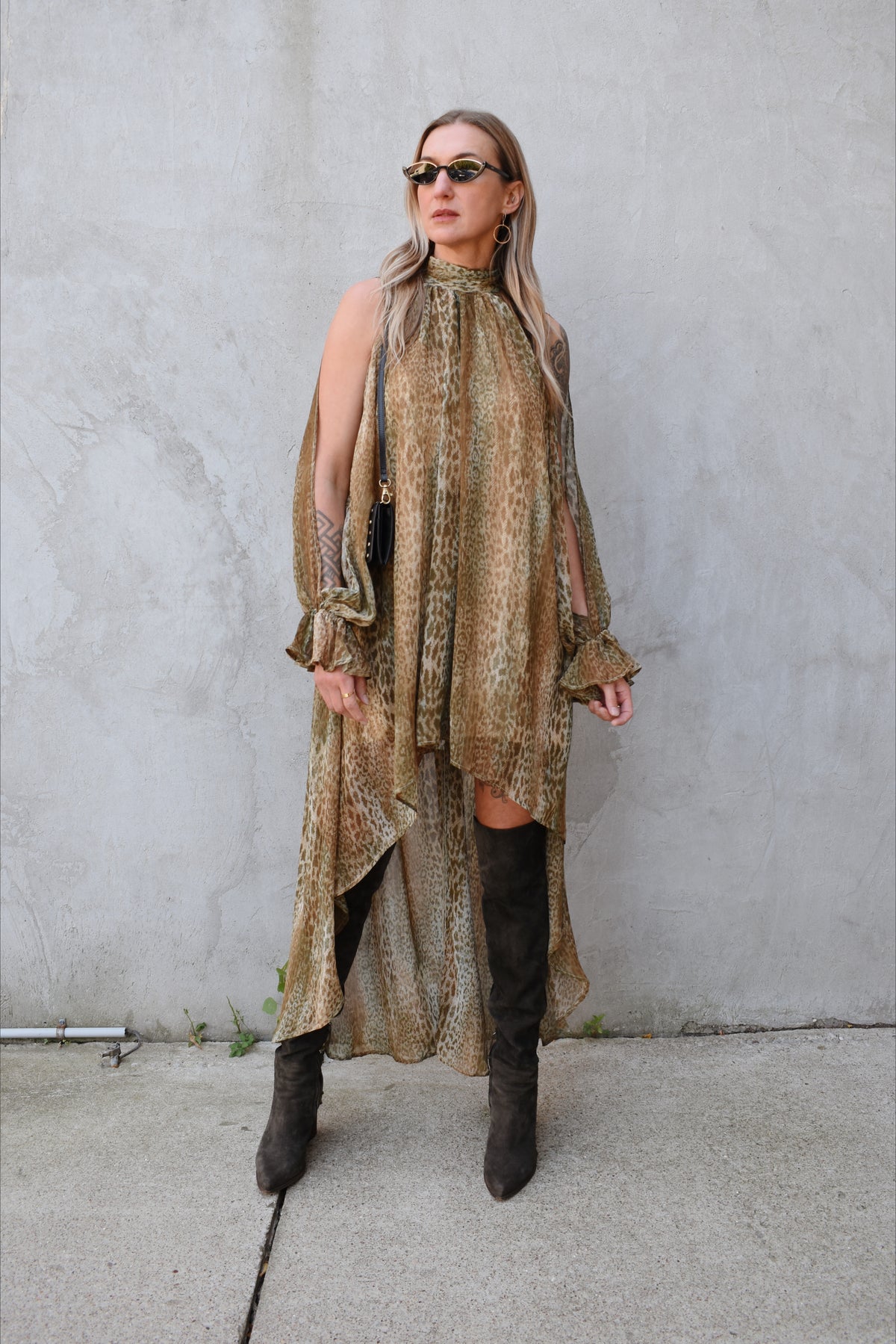 hi-lo animal dress