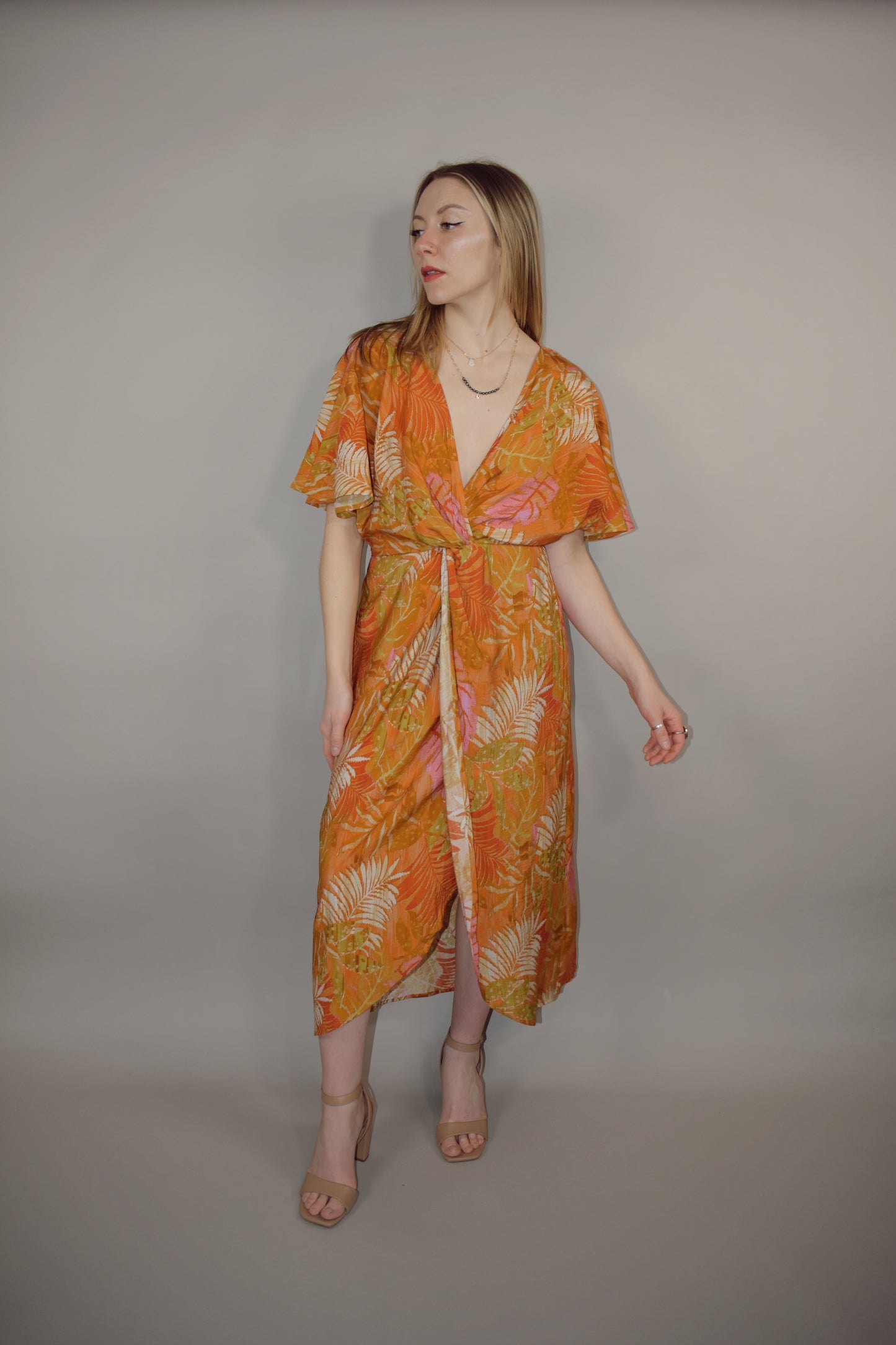 tropics wrap dress