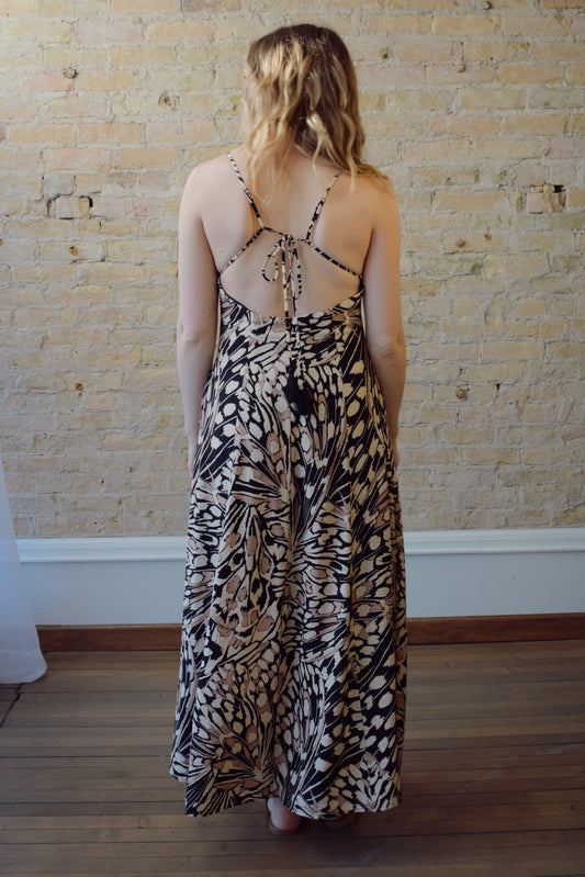open back maxi dress
