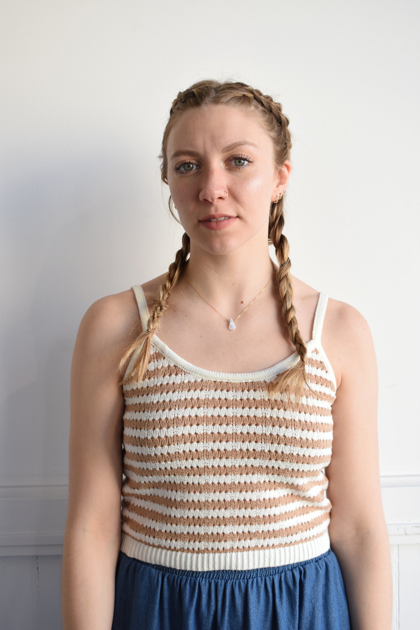 crochet striped tank