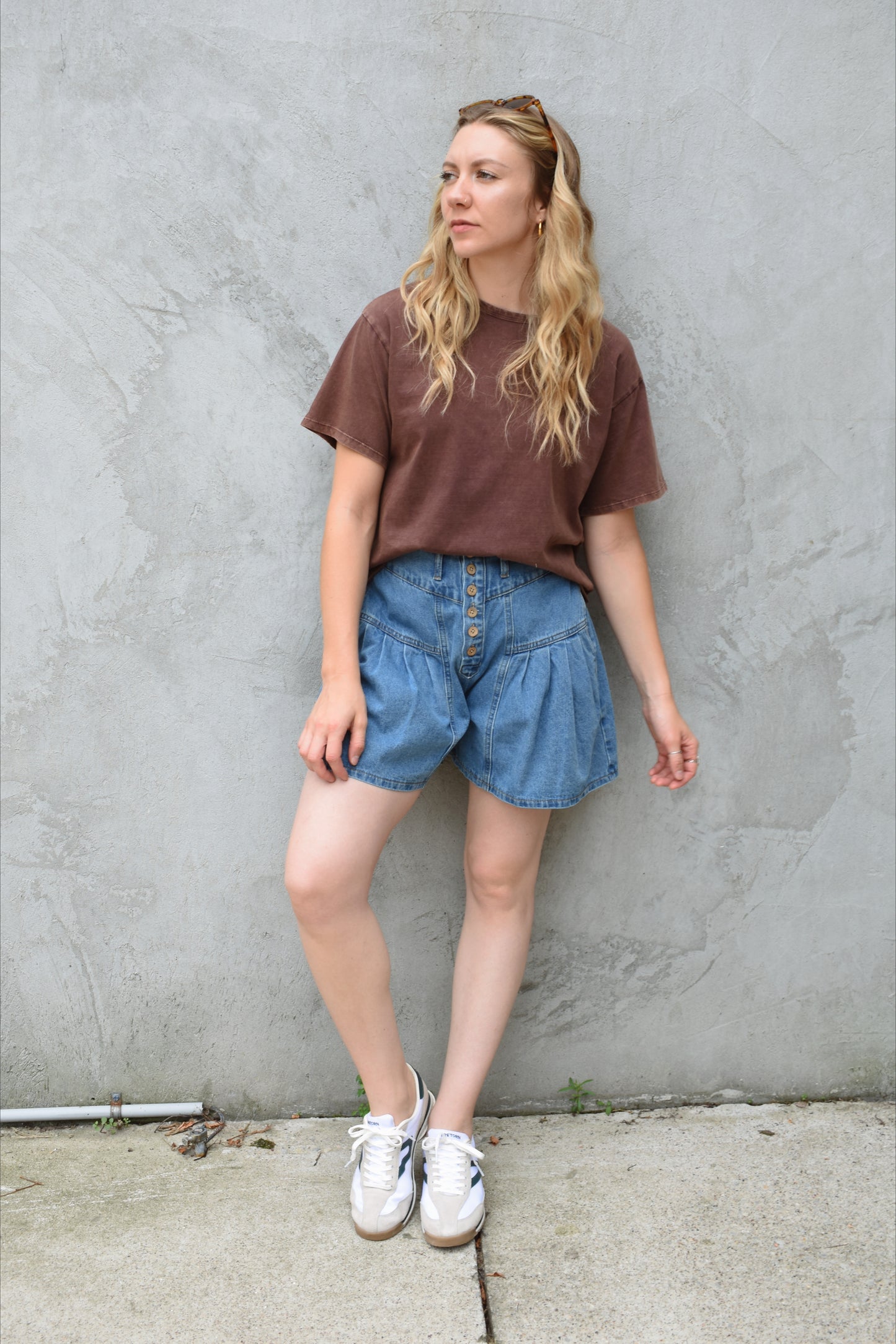 cropped mineral tee
