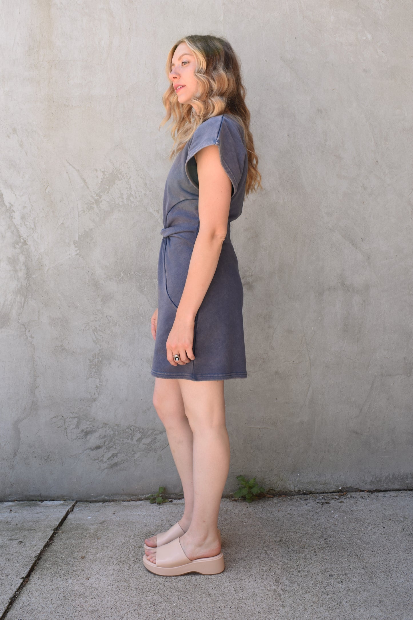 twist mini dress