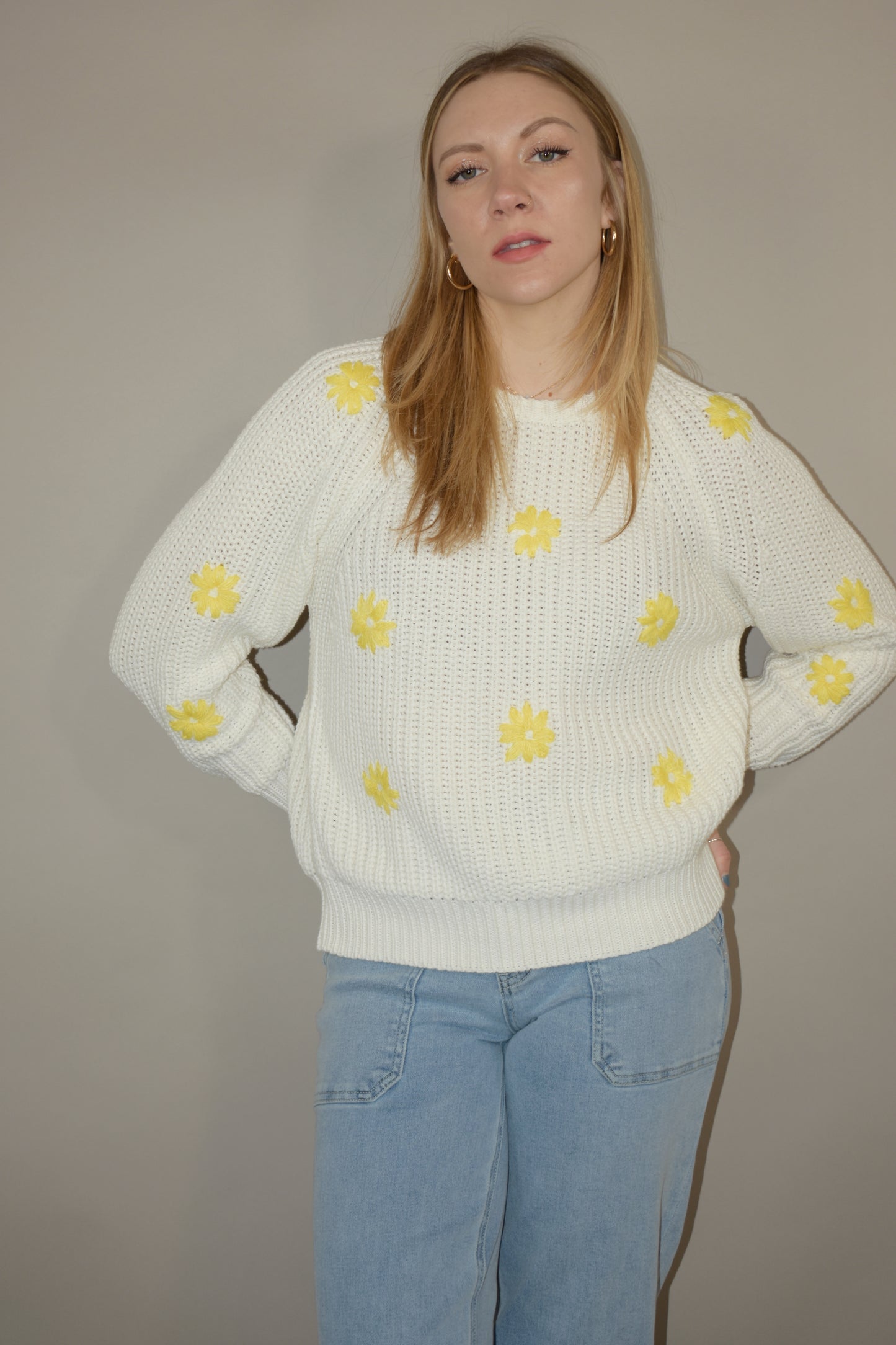 daisy chain sweater