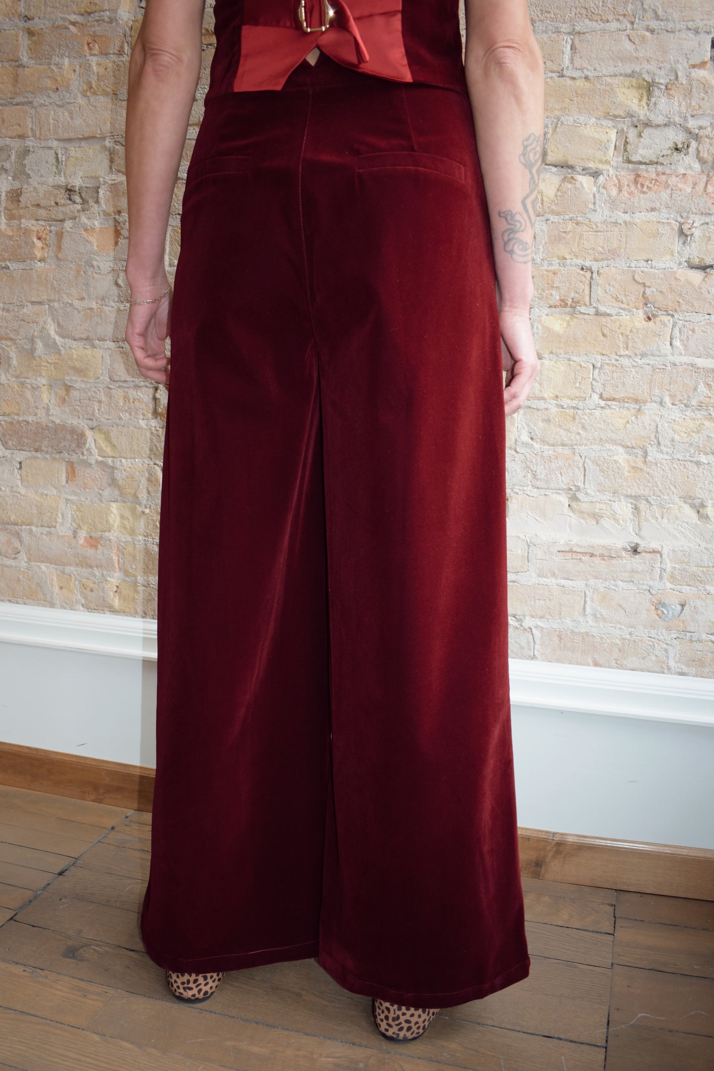 velvet trousers