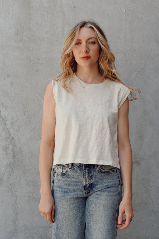 slub muscle tee