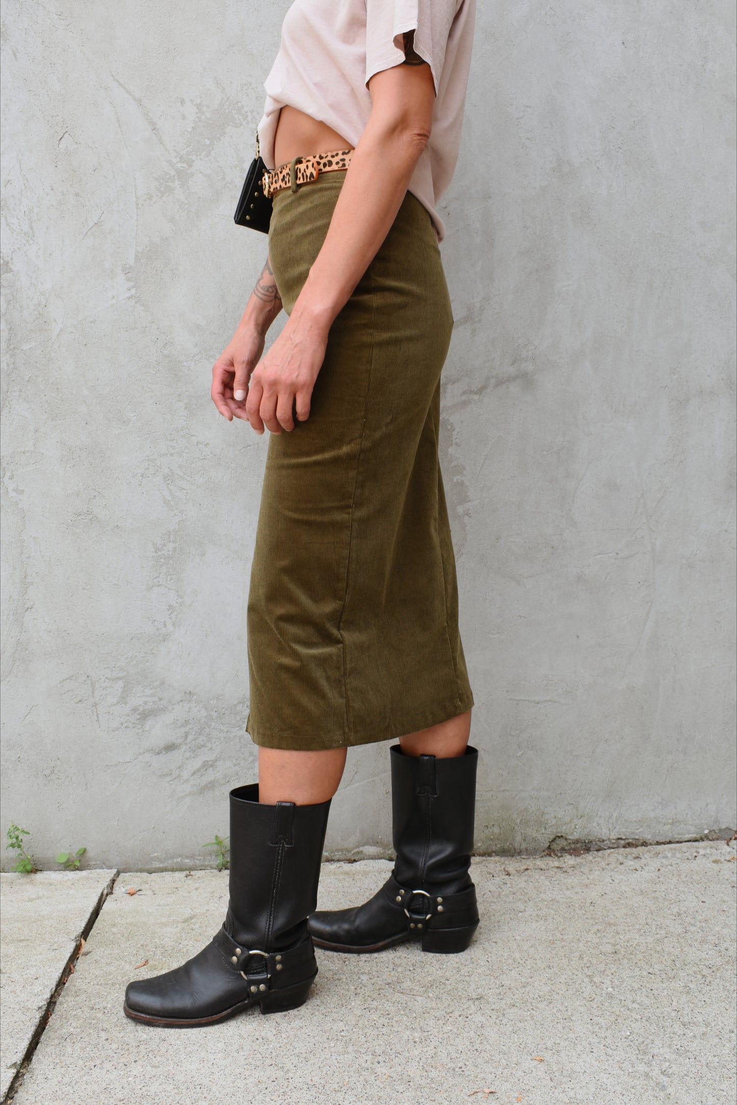 corduroy pencil skirt