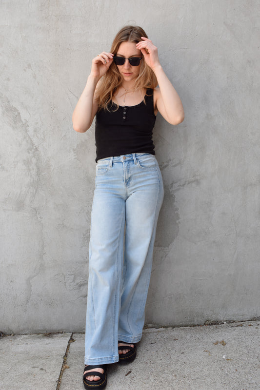 Olivia panel wide leg