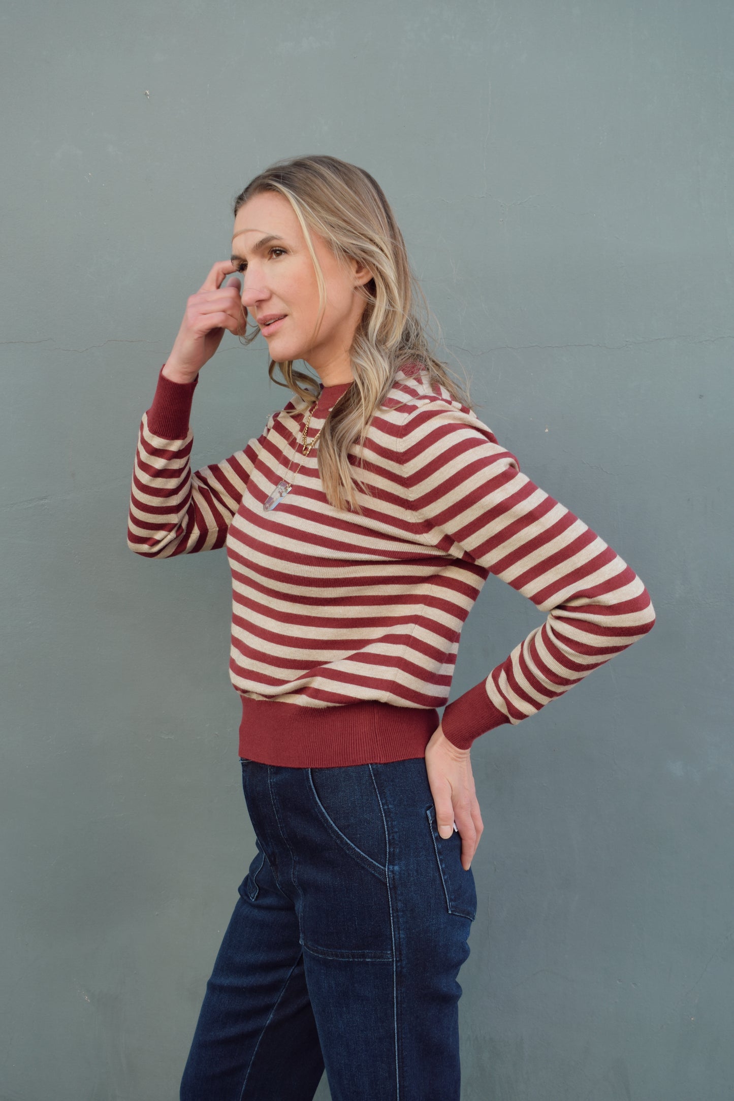 classic striped sweater