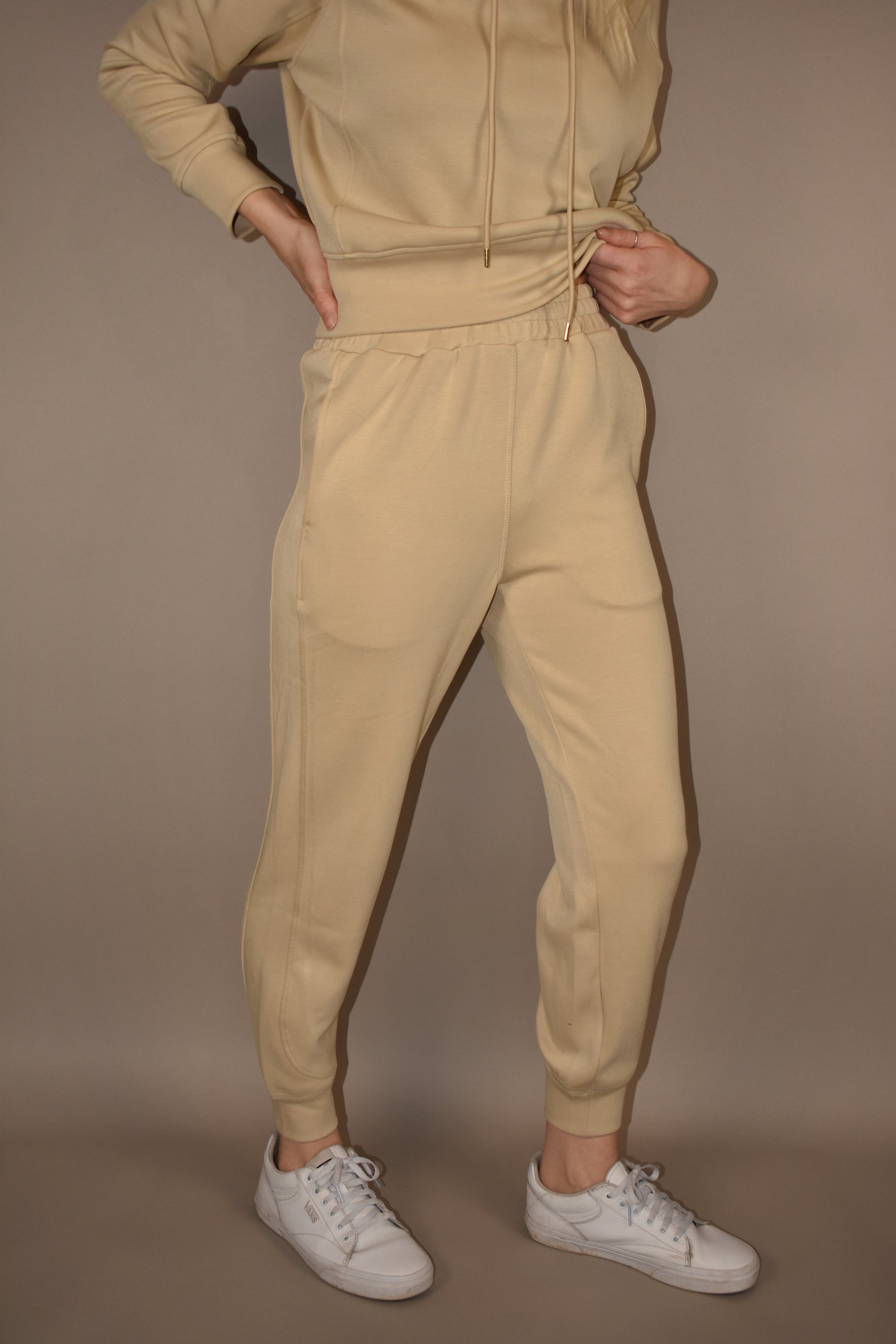 crazy soft and breathable joggers with front pockets, synched waist with inner drawstring