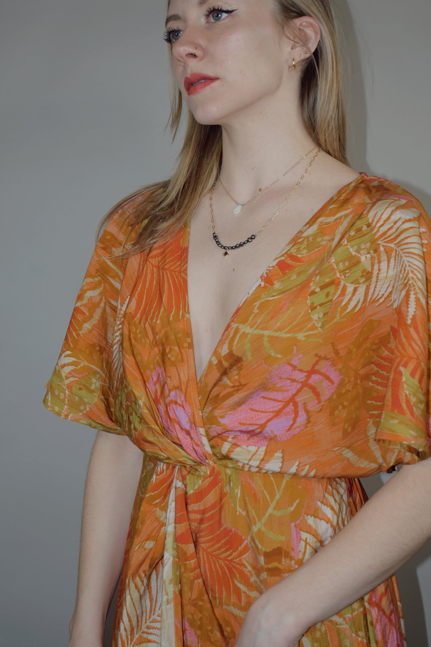 tropics wrap dress