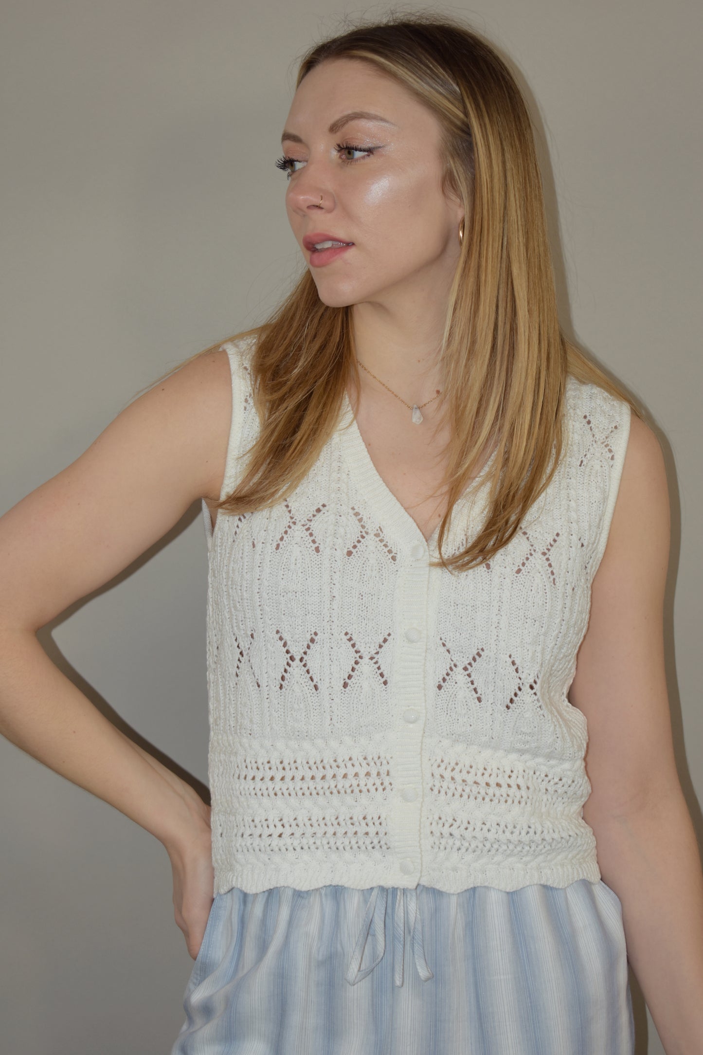 crochet sweater vest