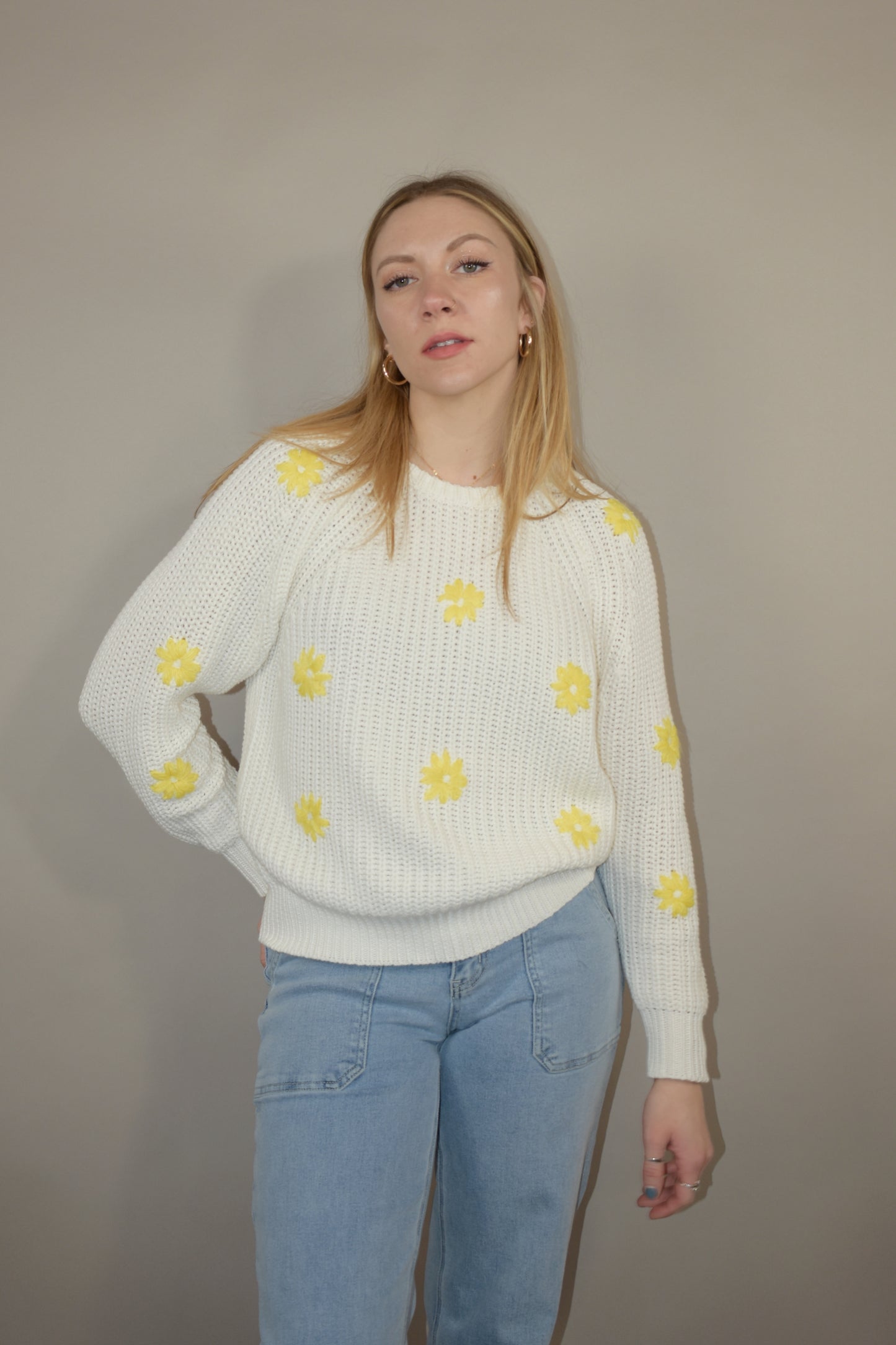 daisy chain sweater