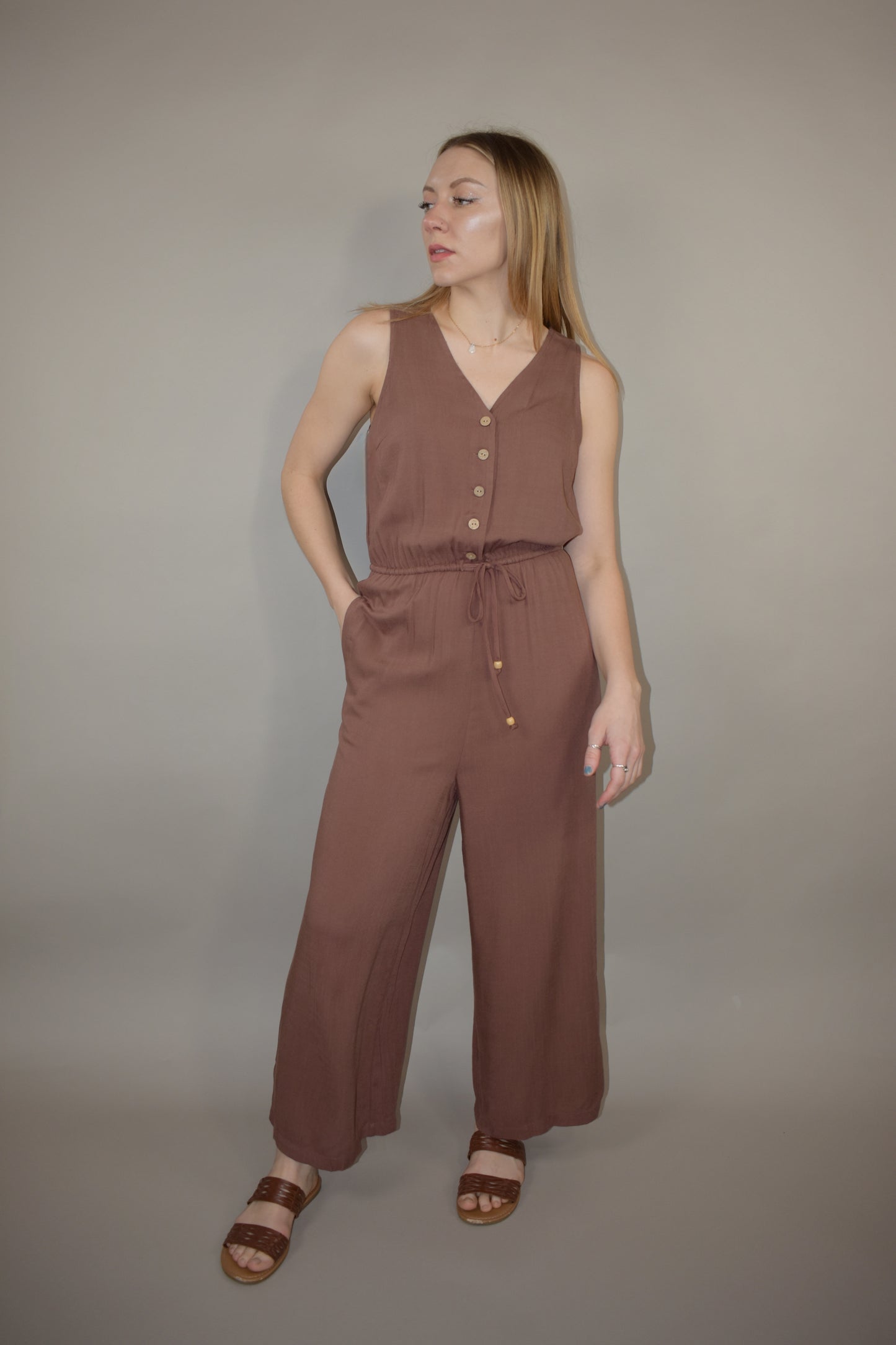 v neck jumpsuit