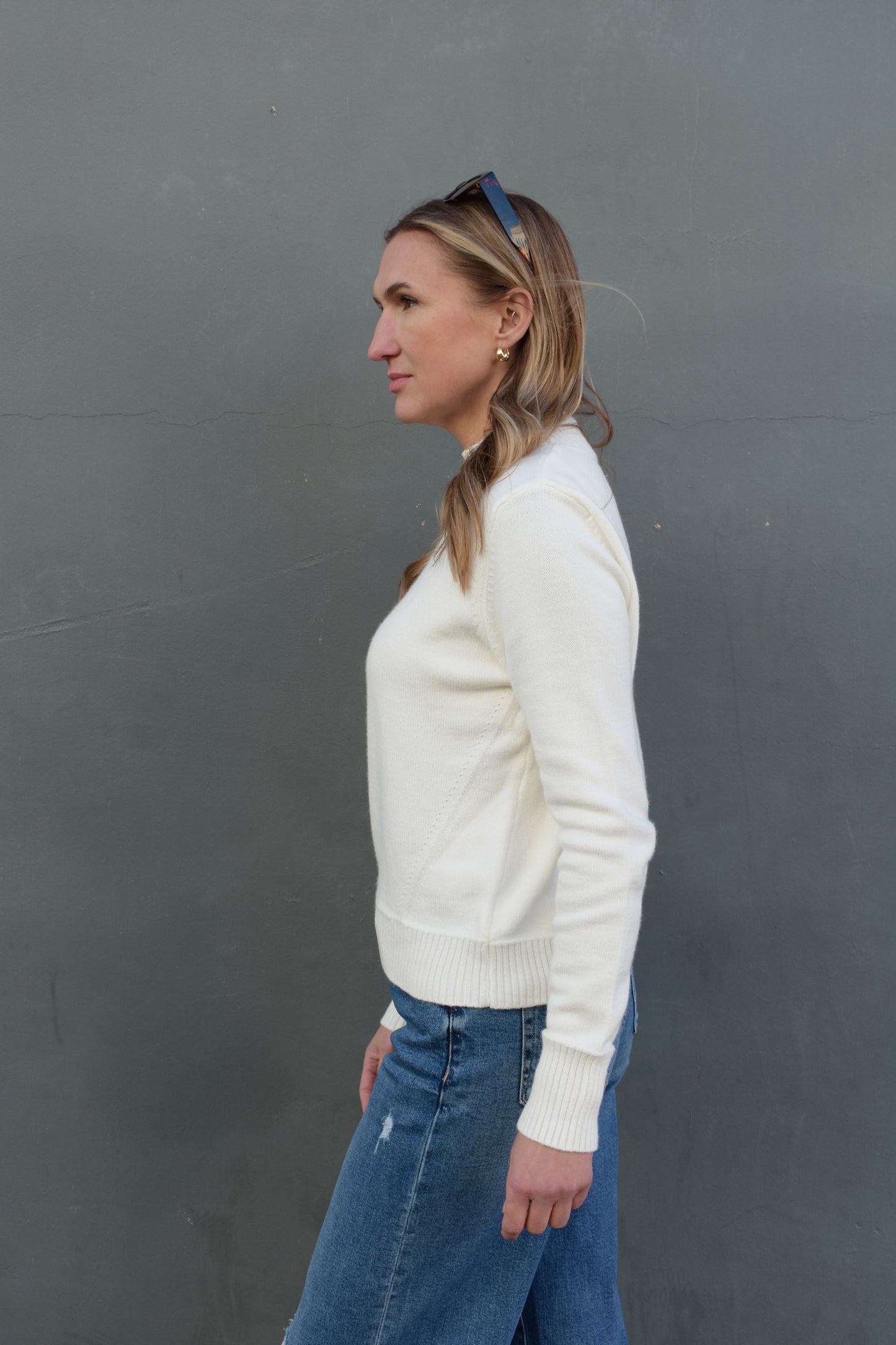 classic mockneck sweater