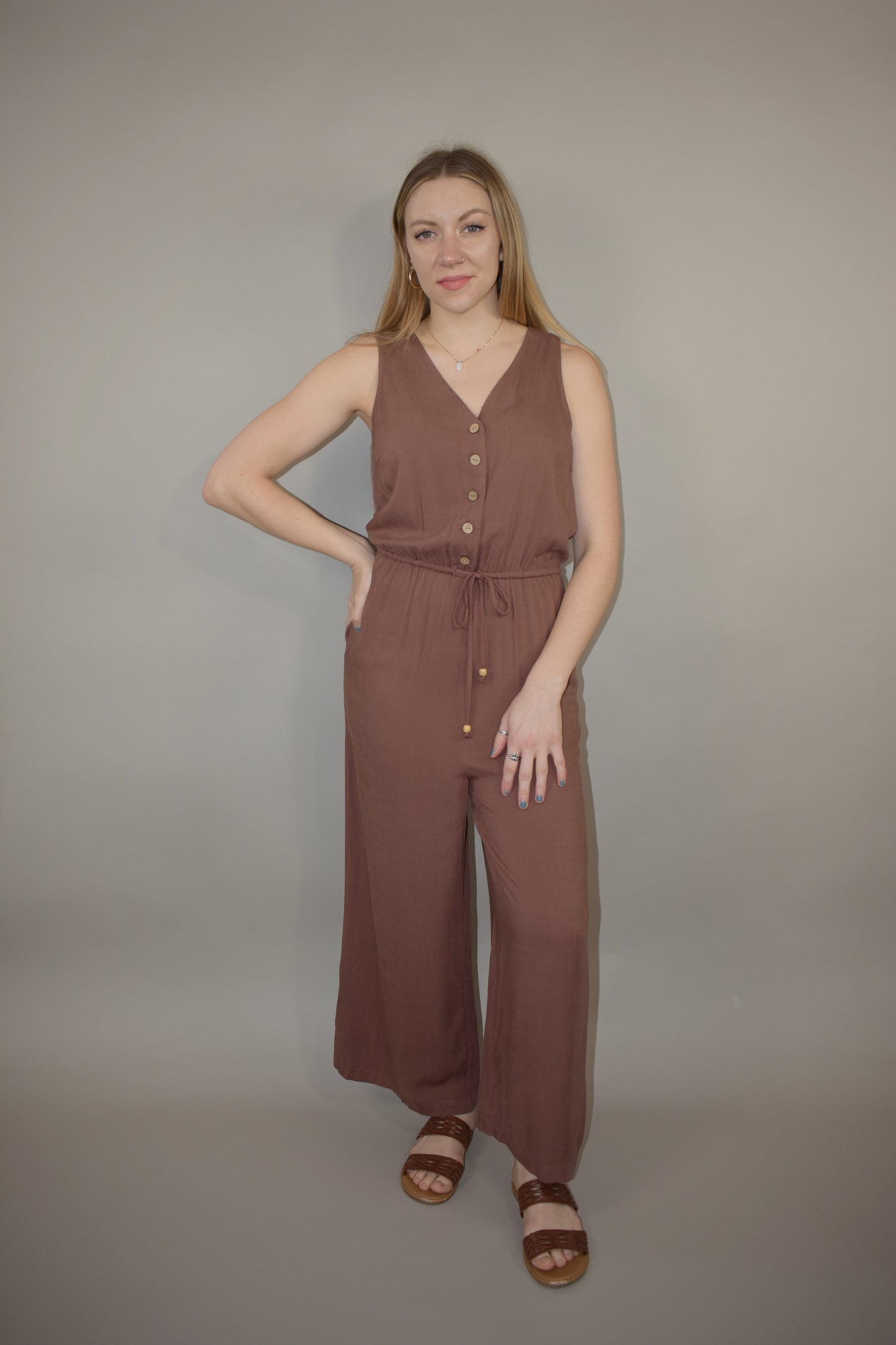 v neck jumpsuit