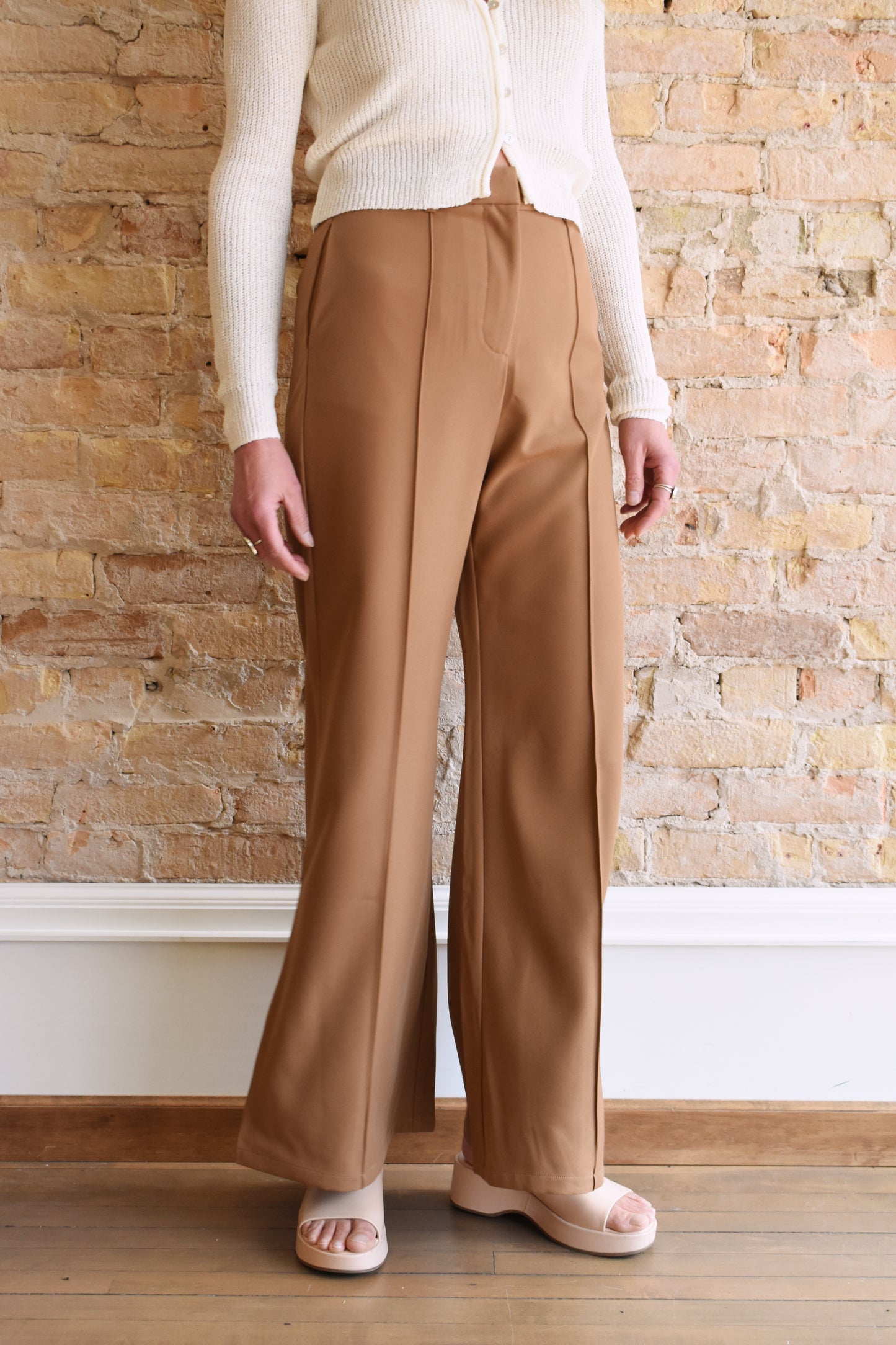 pintuck trousers