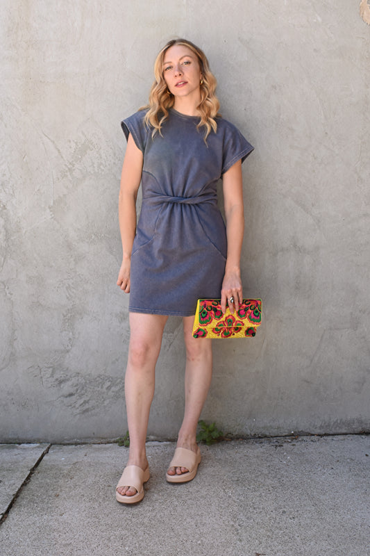 twist mini dress