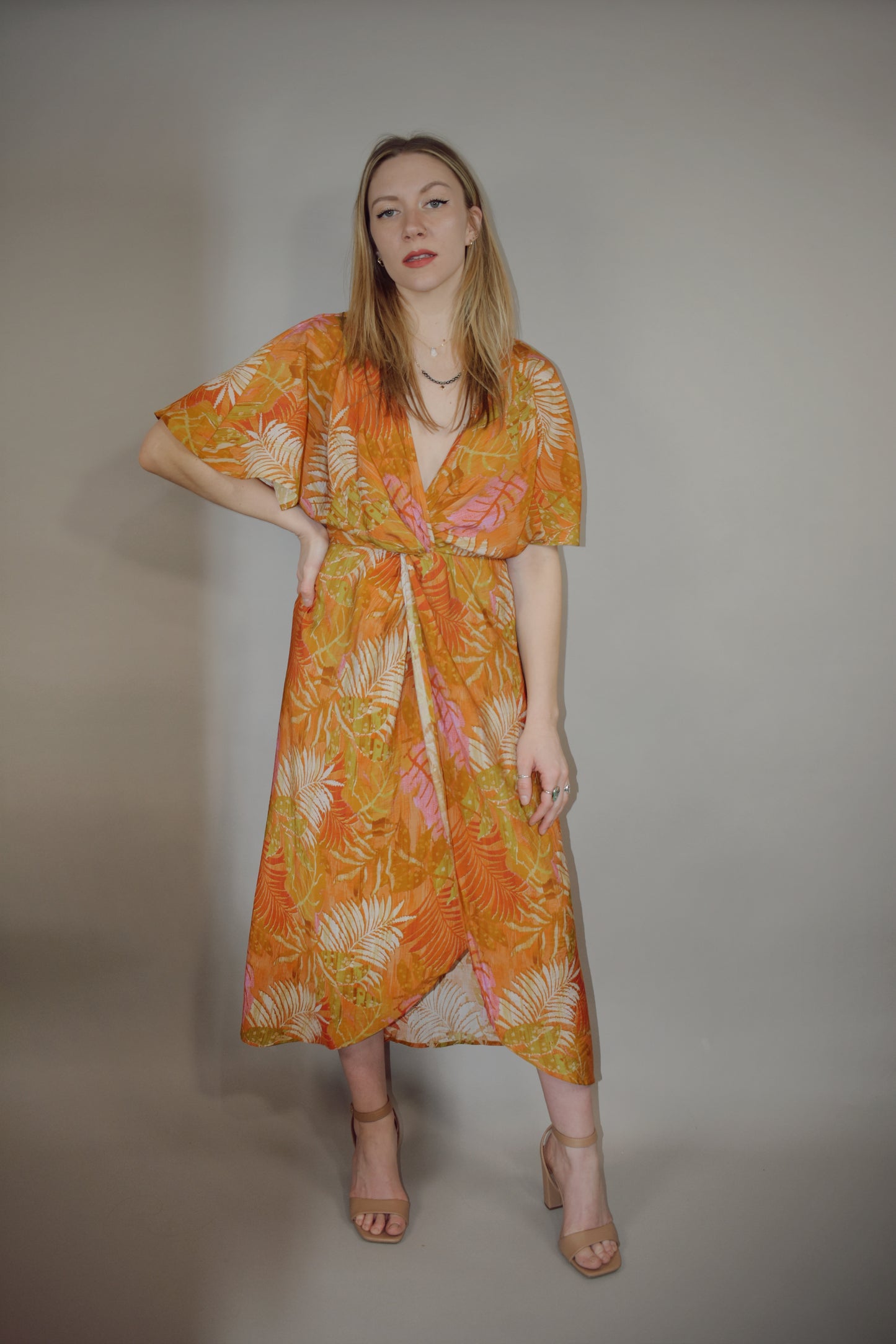 tropics wrap dress