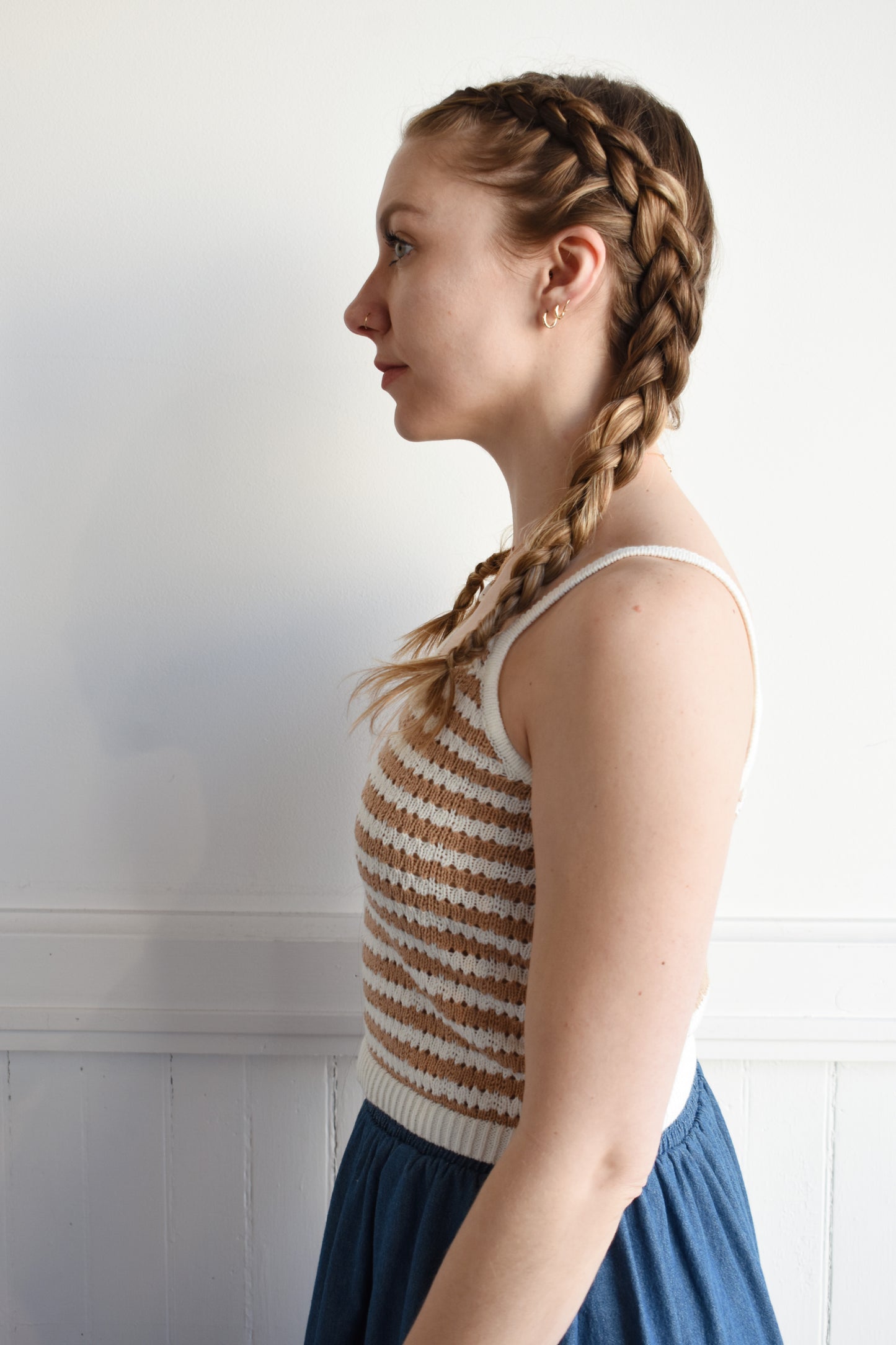 crochet striped tank