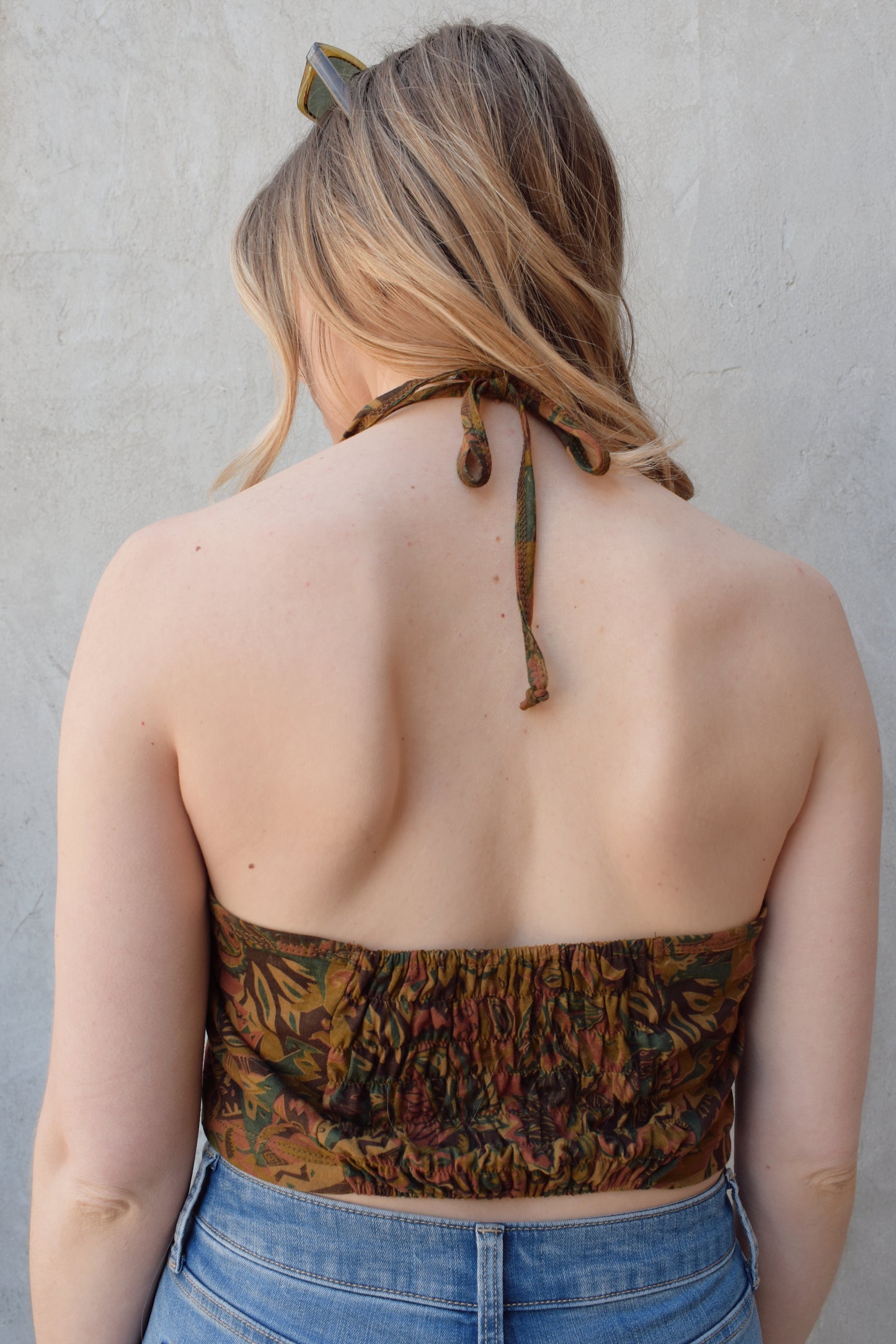 paisley halter top