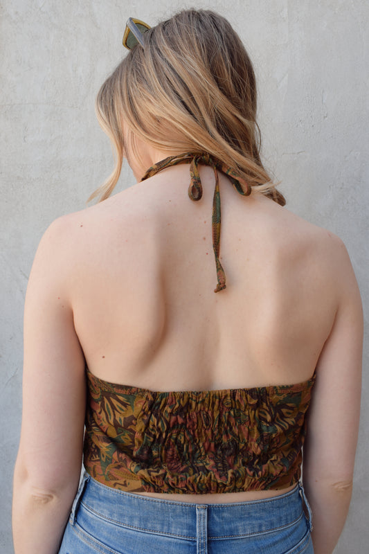paisley halter top