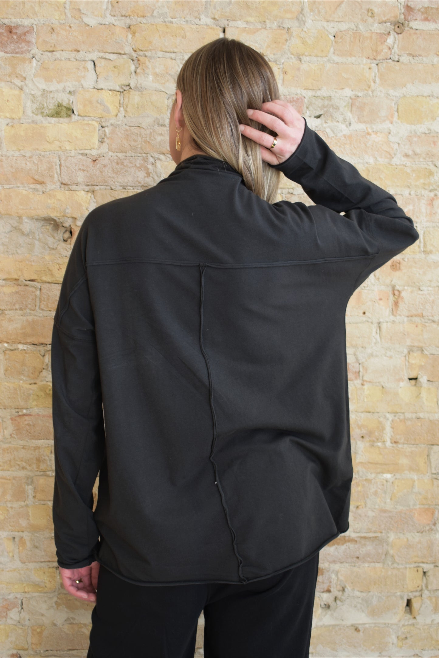 pima slouchy turtleneck