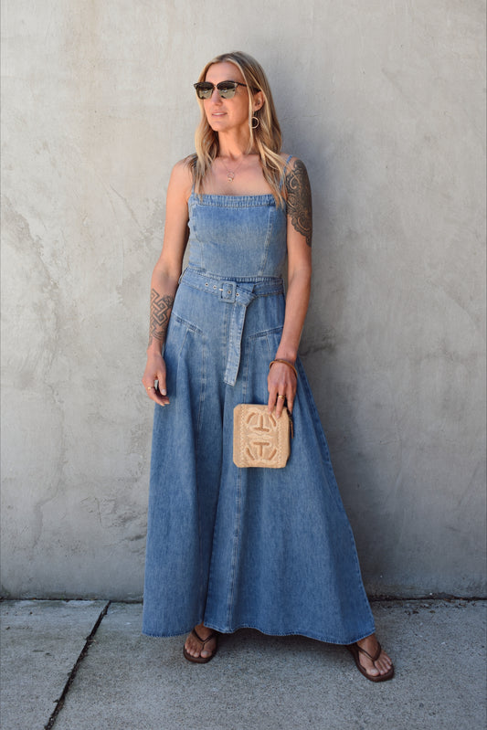 summer denim jumpsuit
