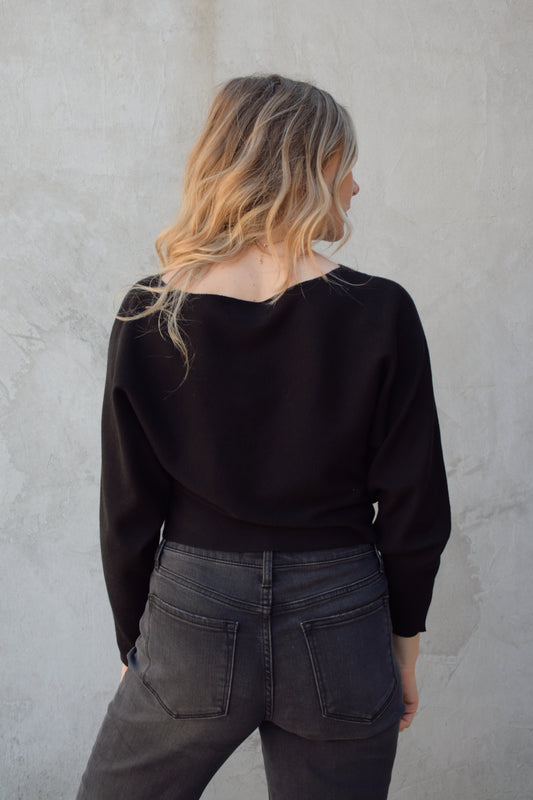 boat neck sweater