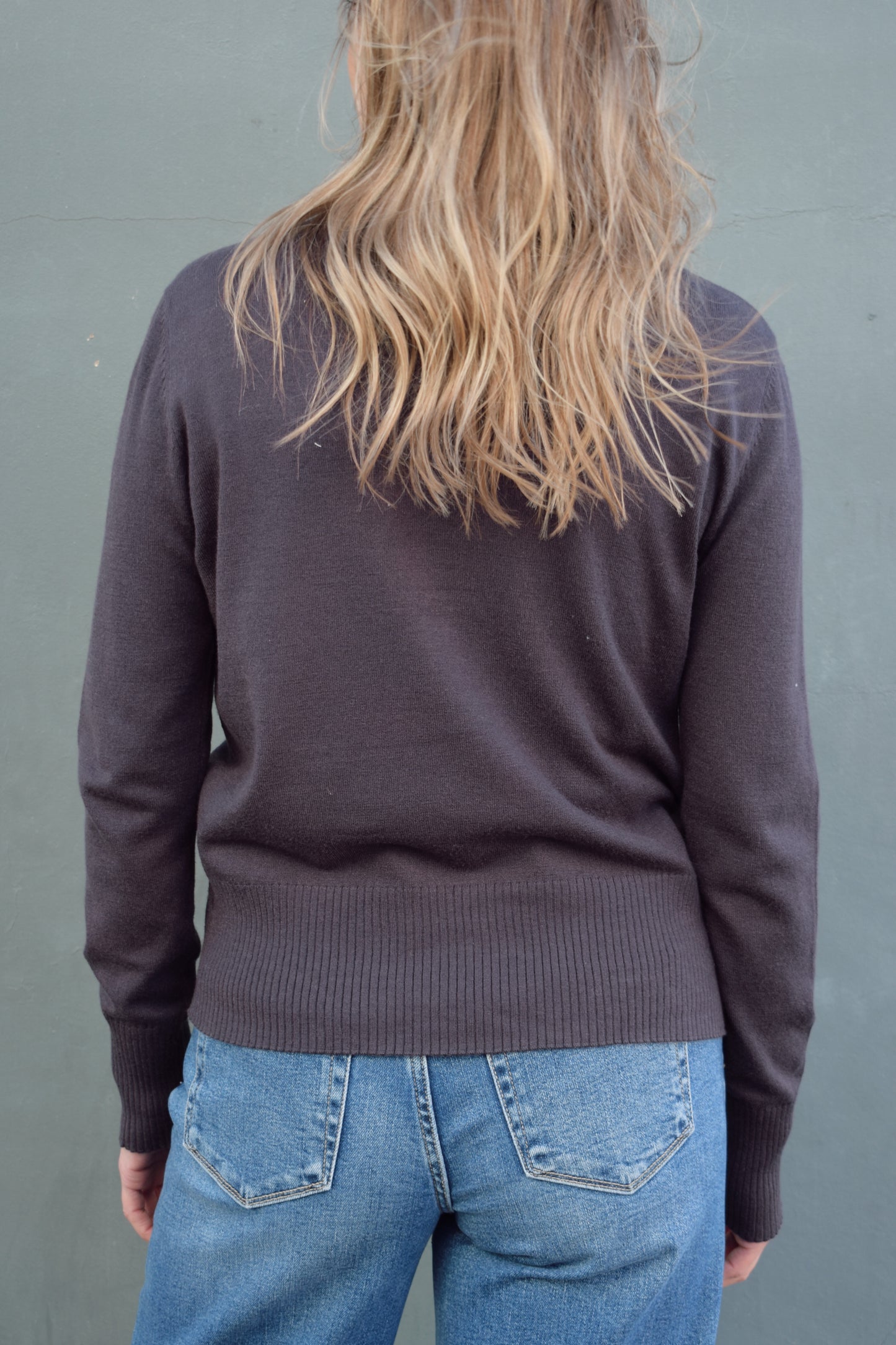 raw edge sweater