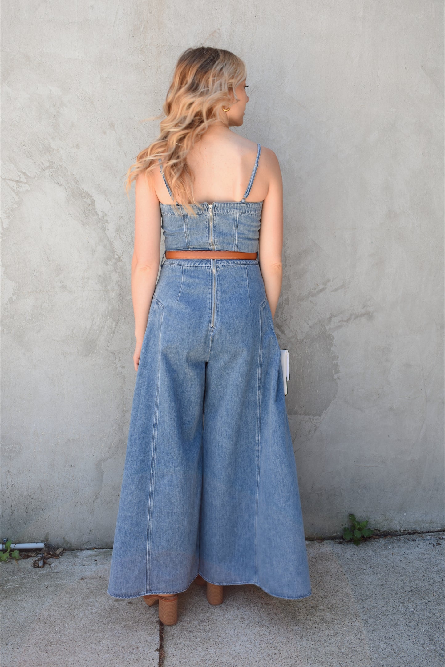summer denim jumpsuit