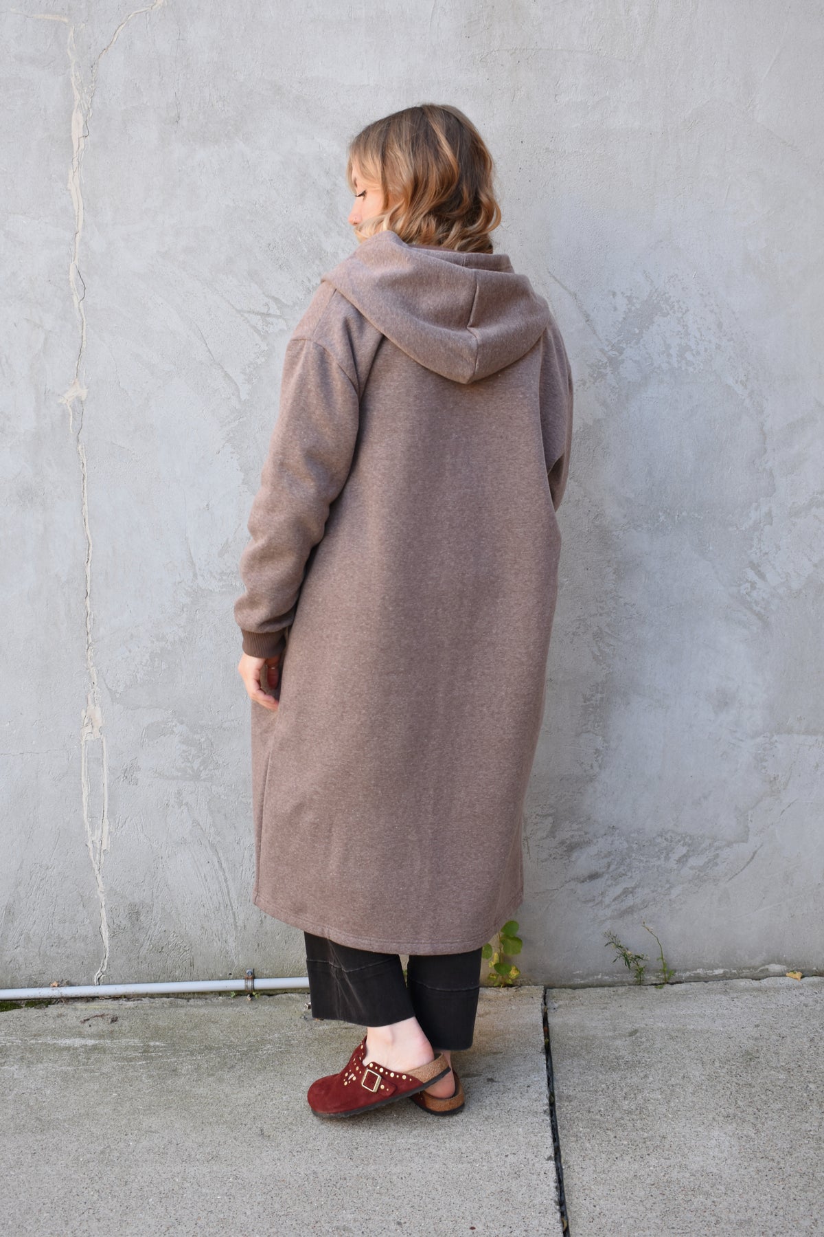longline hoodie jacket