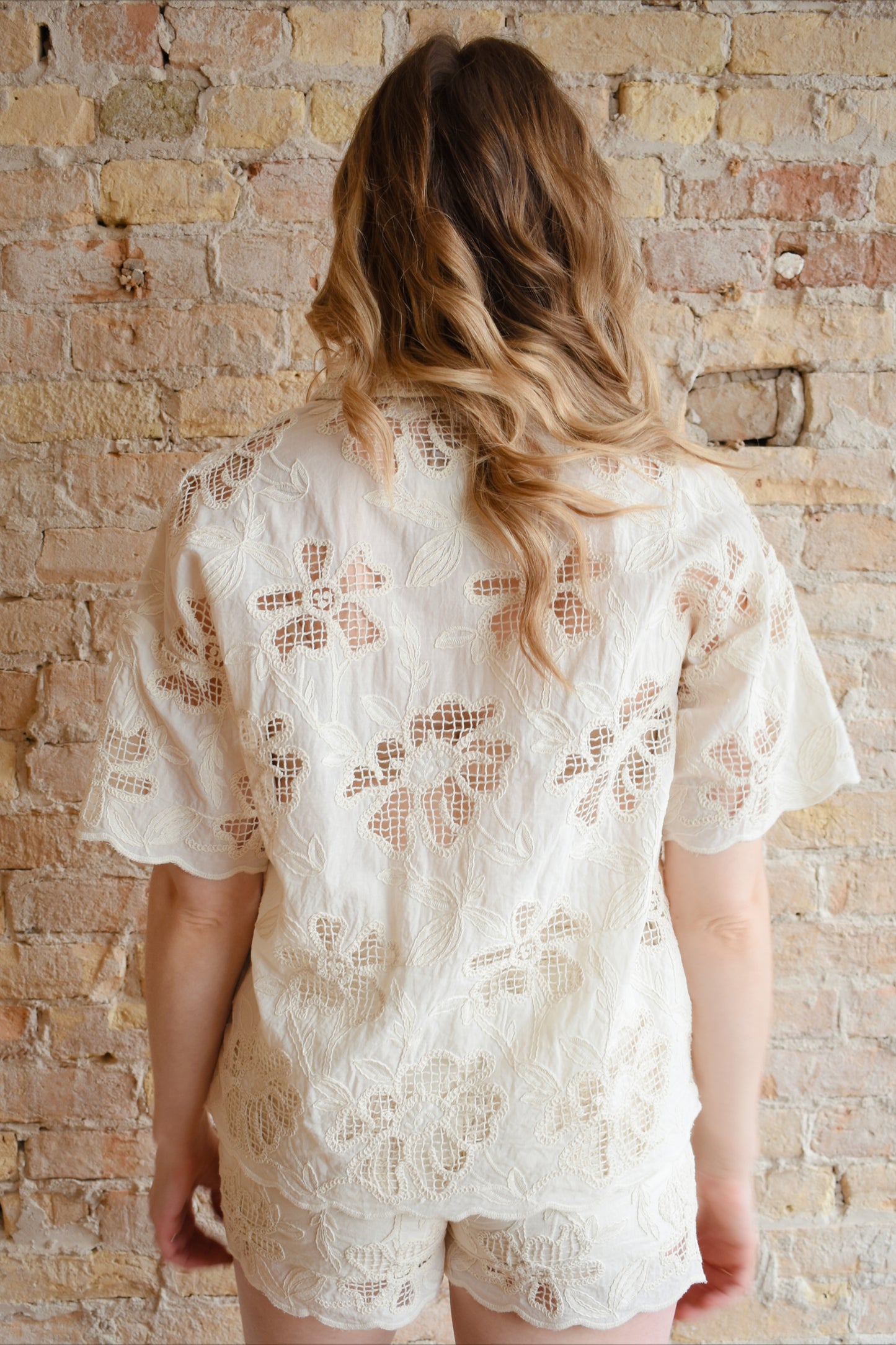 embroidered button down
