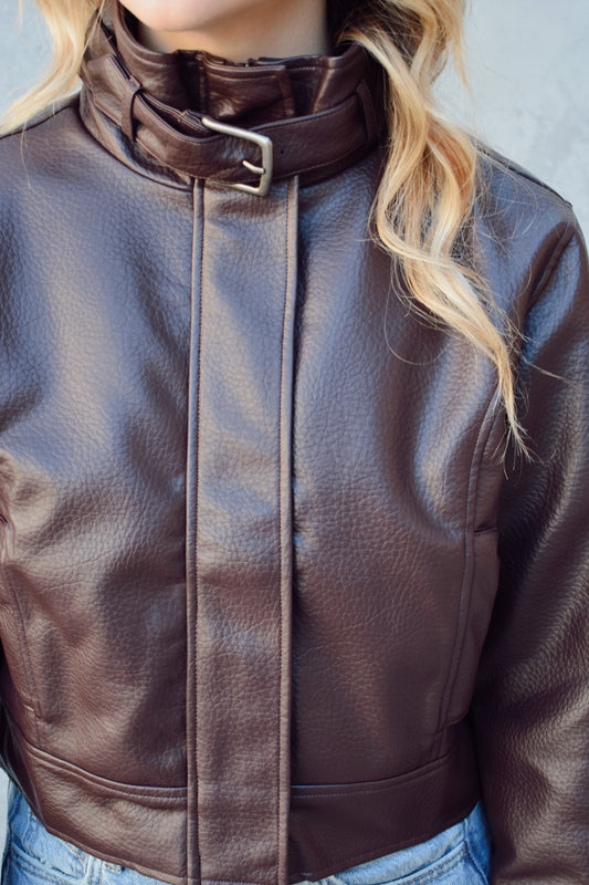 faux bomber jacket