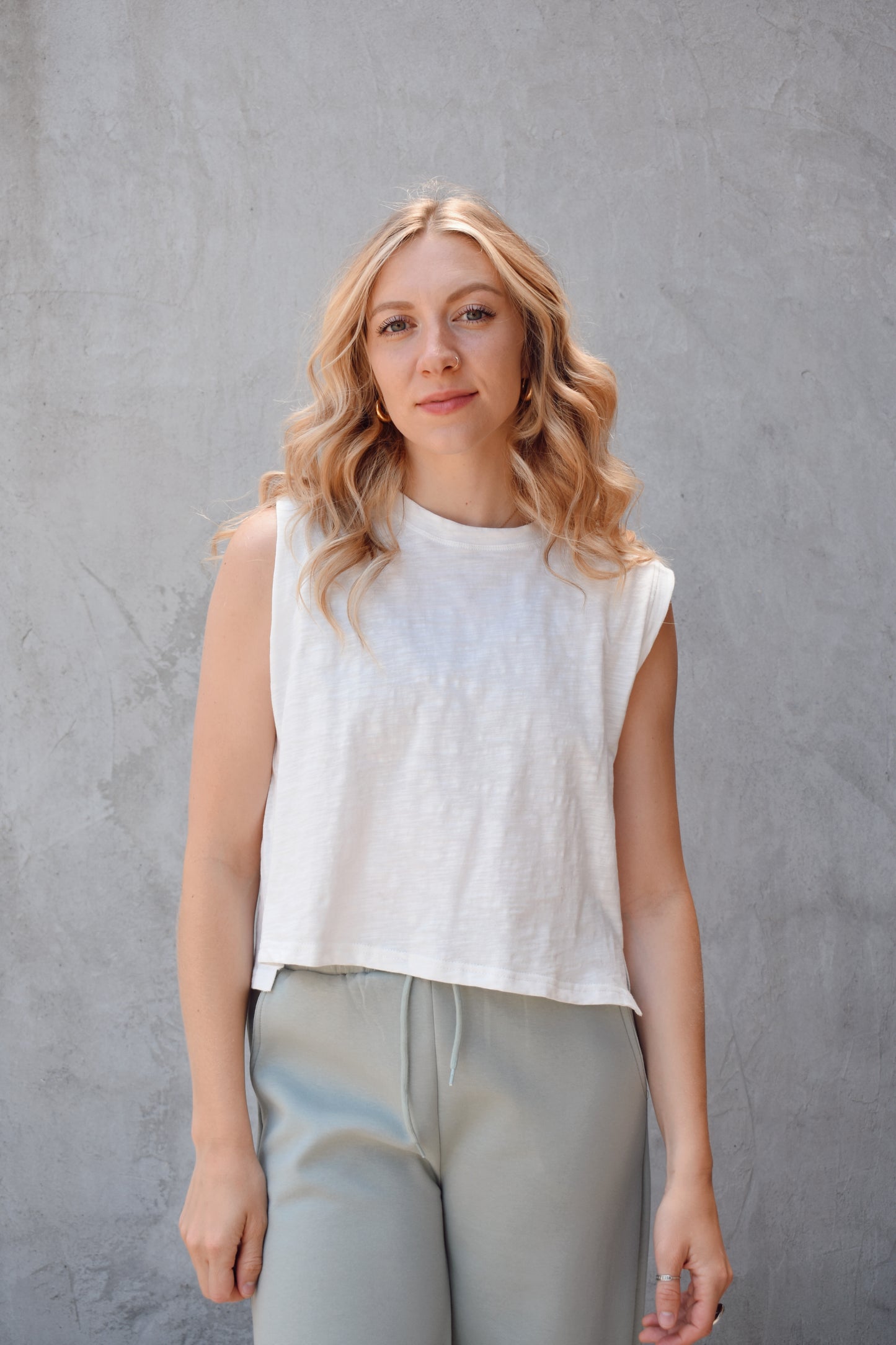 slub muscle tee