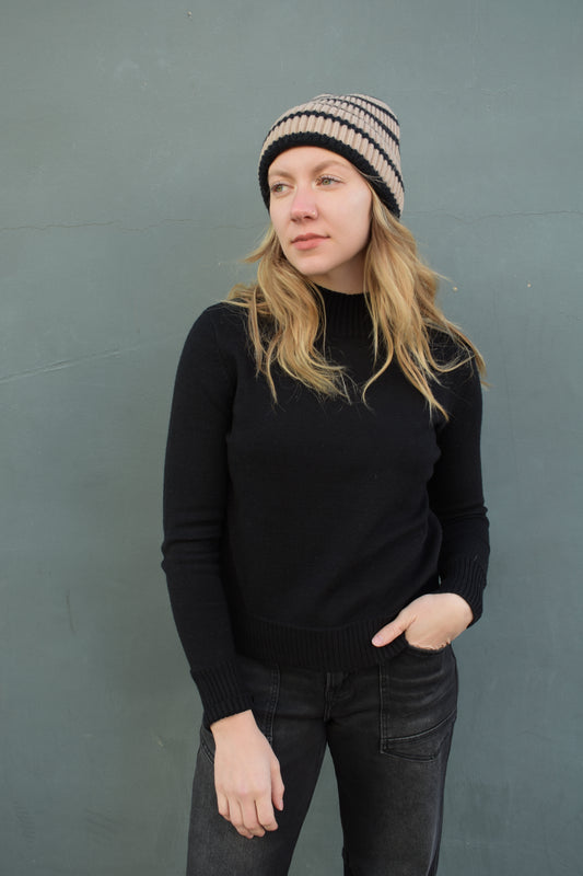 classic mockneck sweater