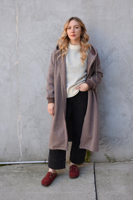 longline hoodie jacket