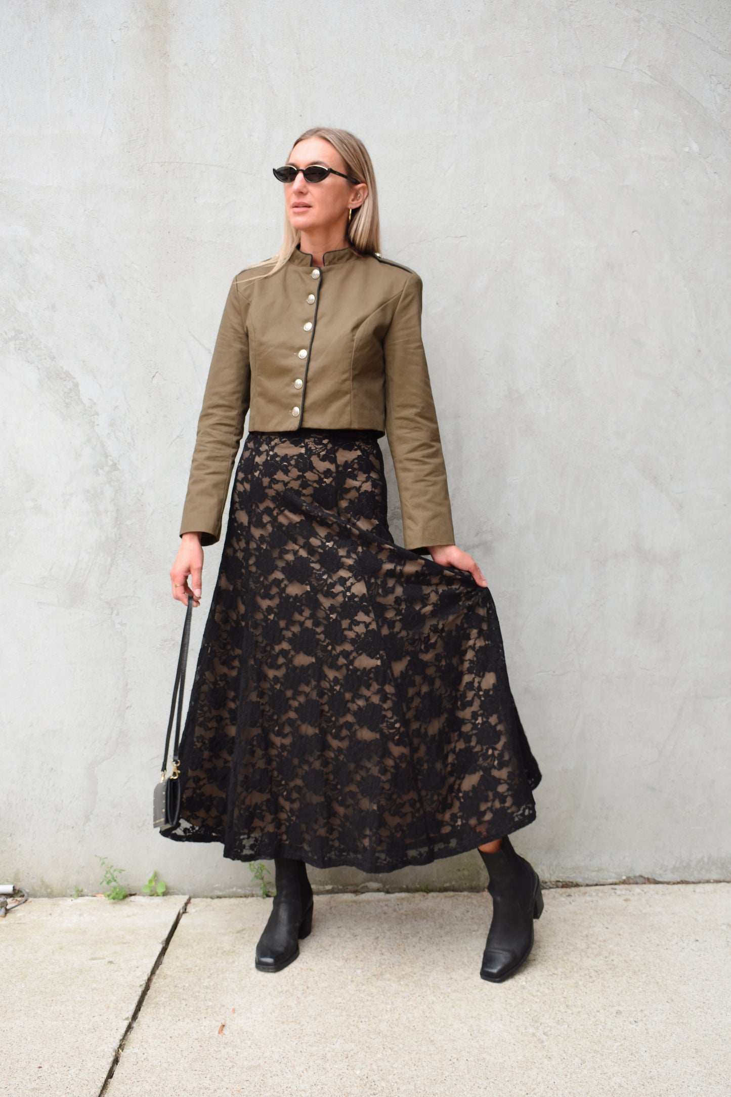 lace circle skirt